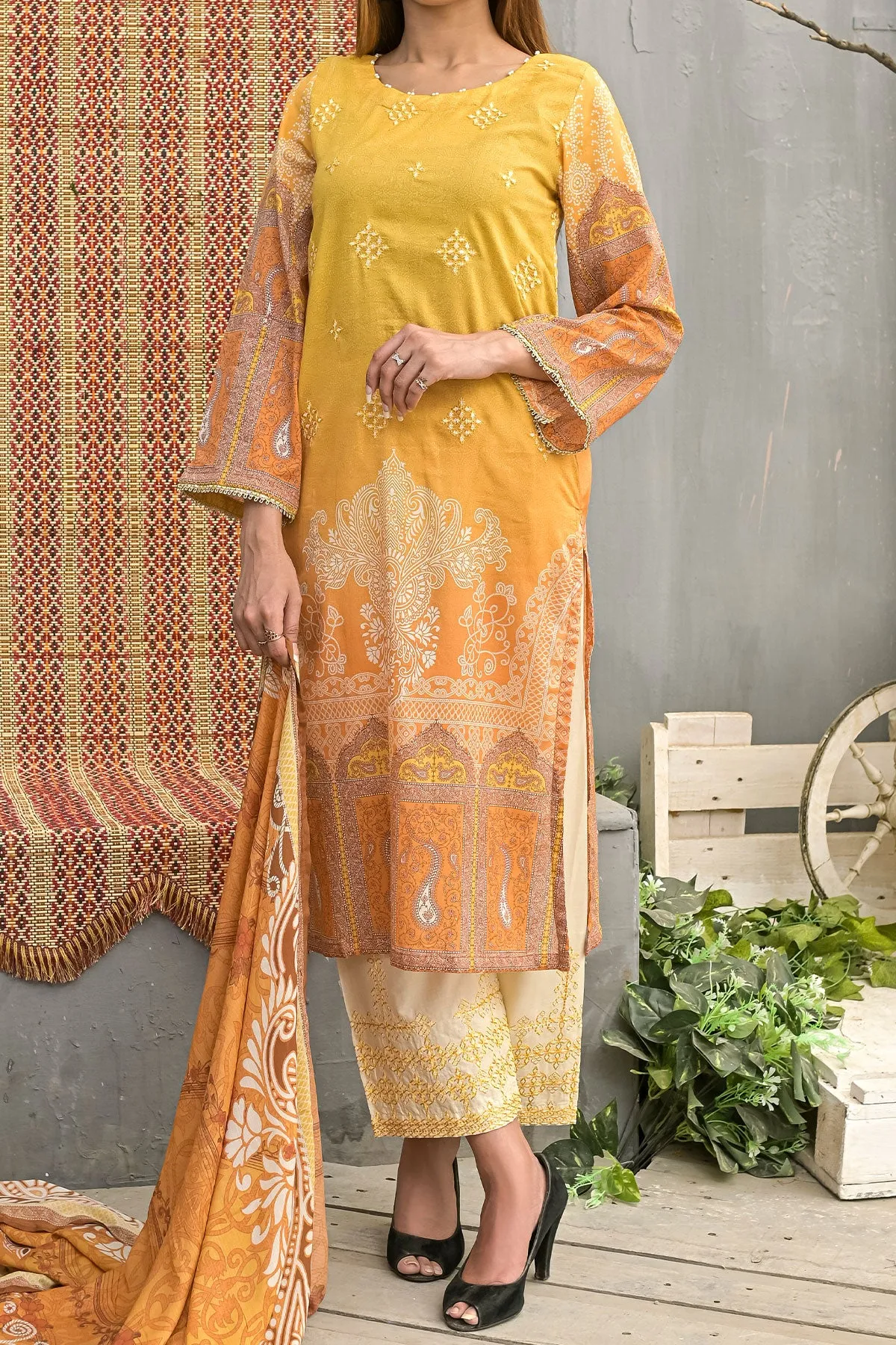 3 PIECE DIGITAL PRINT LAWN| DPC-233