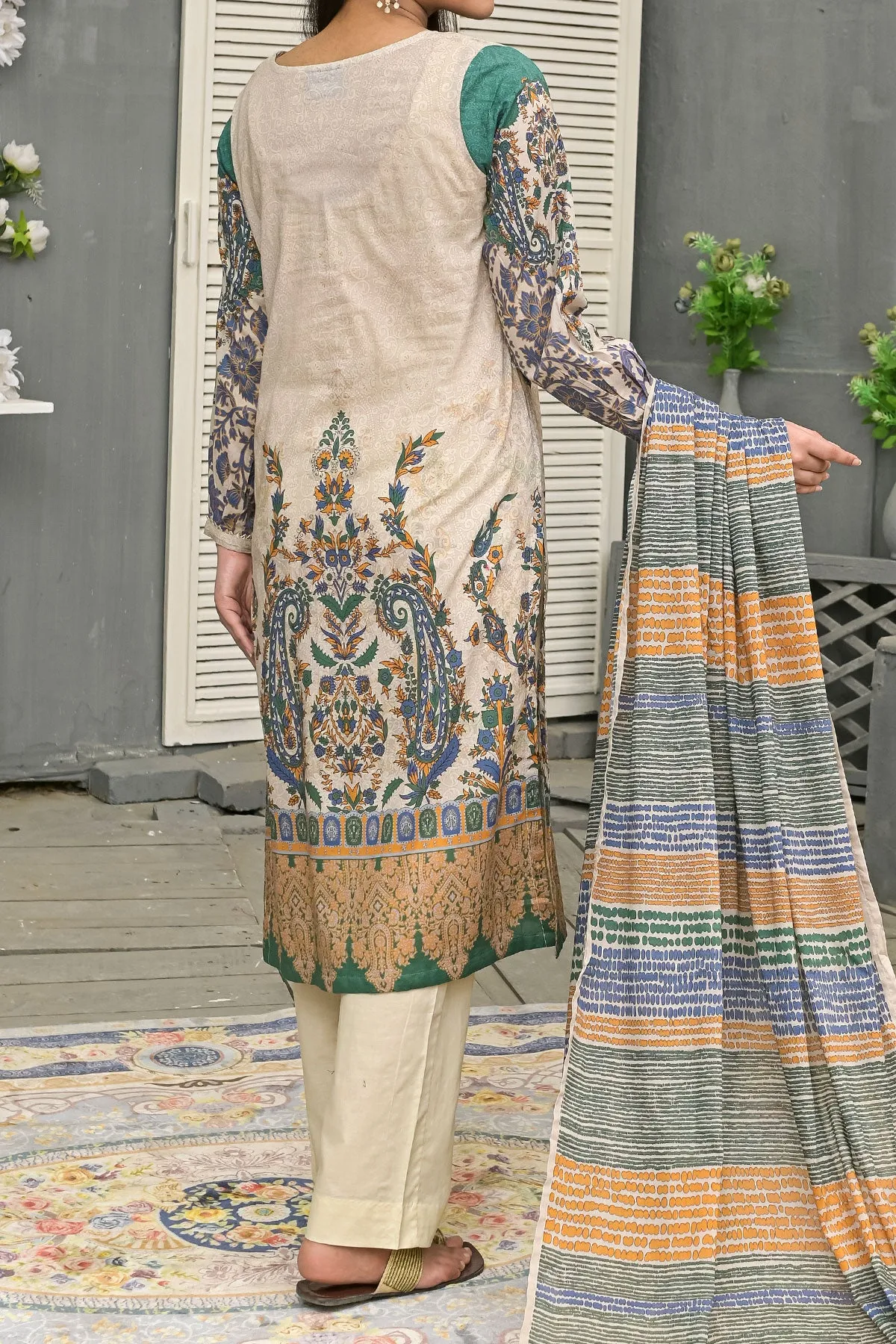 3 PIECE DIGITAL PRINT LAWN| DPC-236