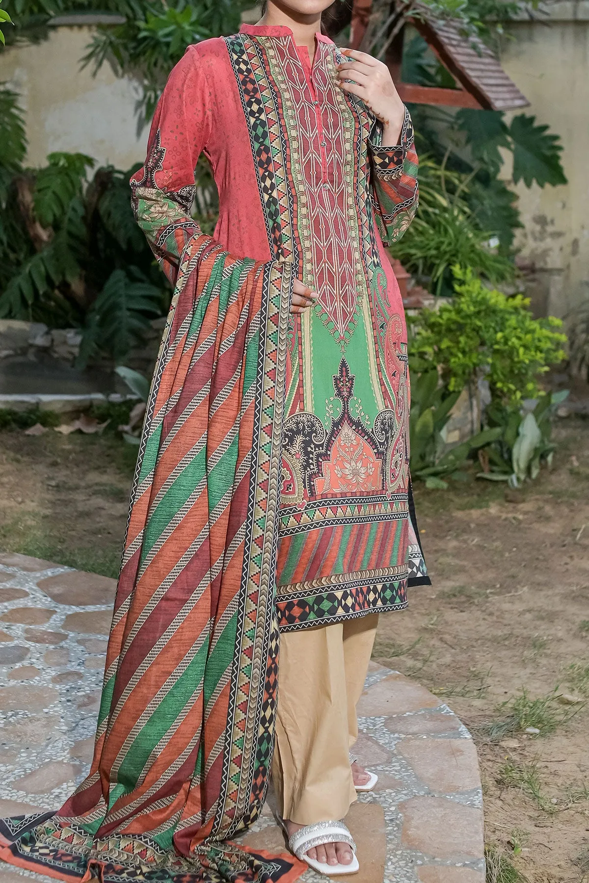 3 PIECE DIGITAL PRINT LAWN| DPC-258