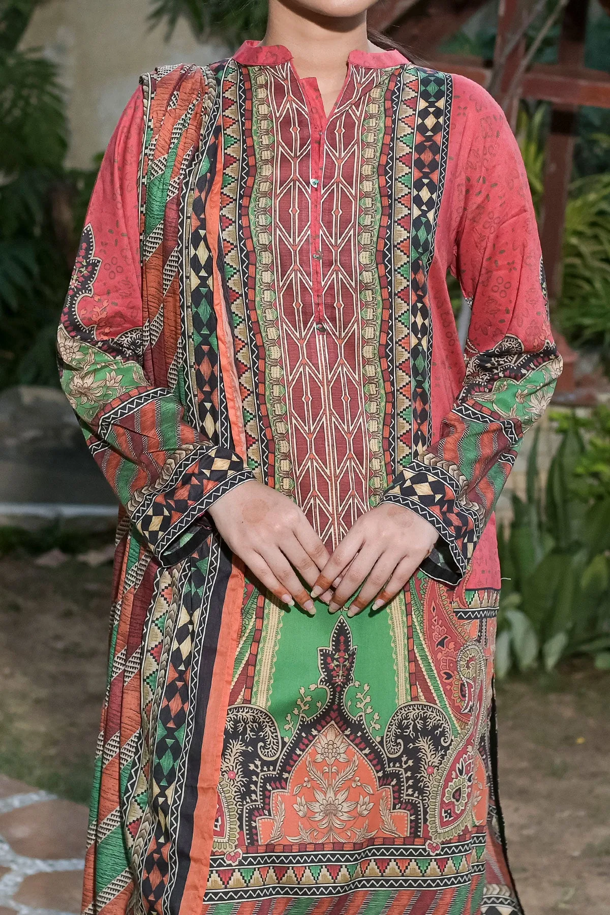 3 PIECE DIGITAL PRINT LAWN| DPC-258