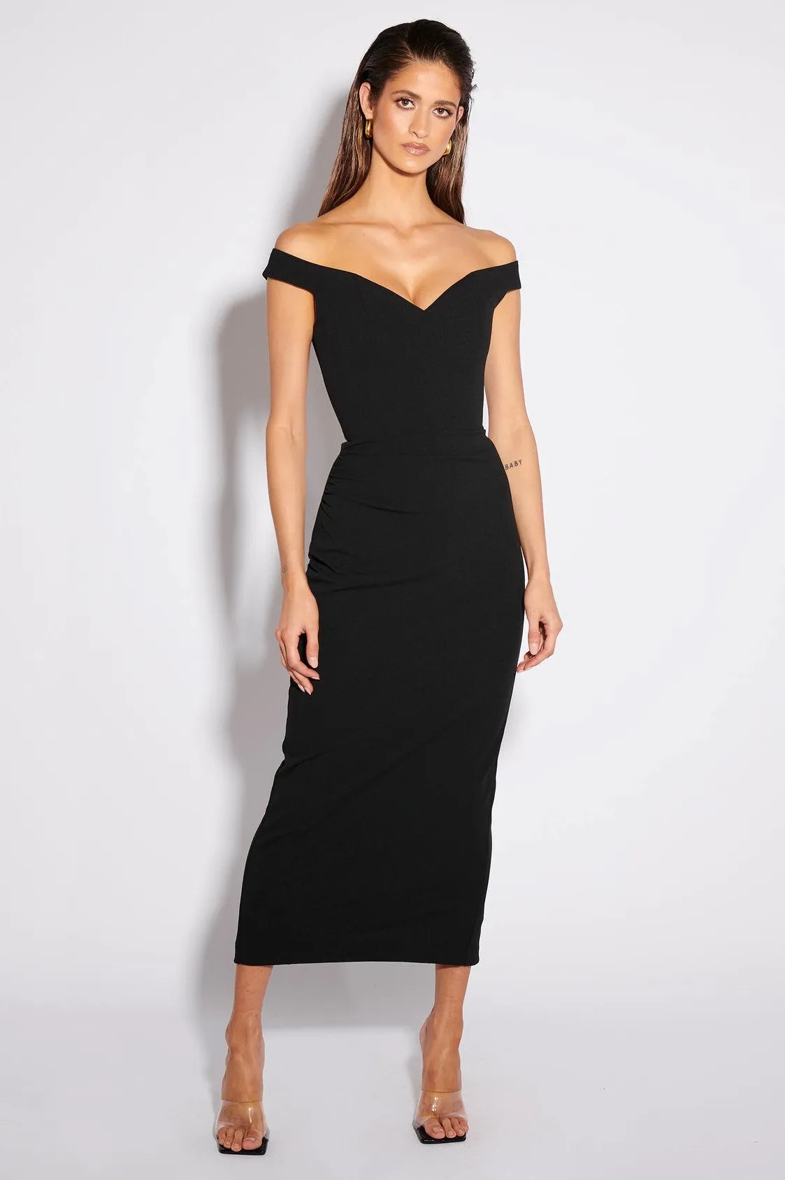 Aami Midi Dress - Black