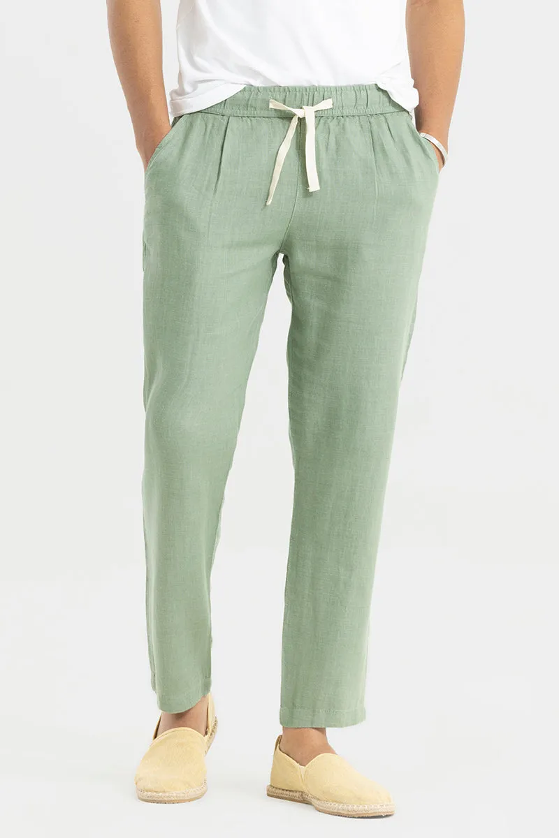 Ace Light Green Linen Pant