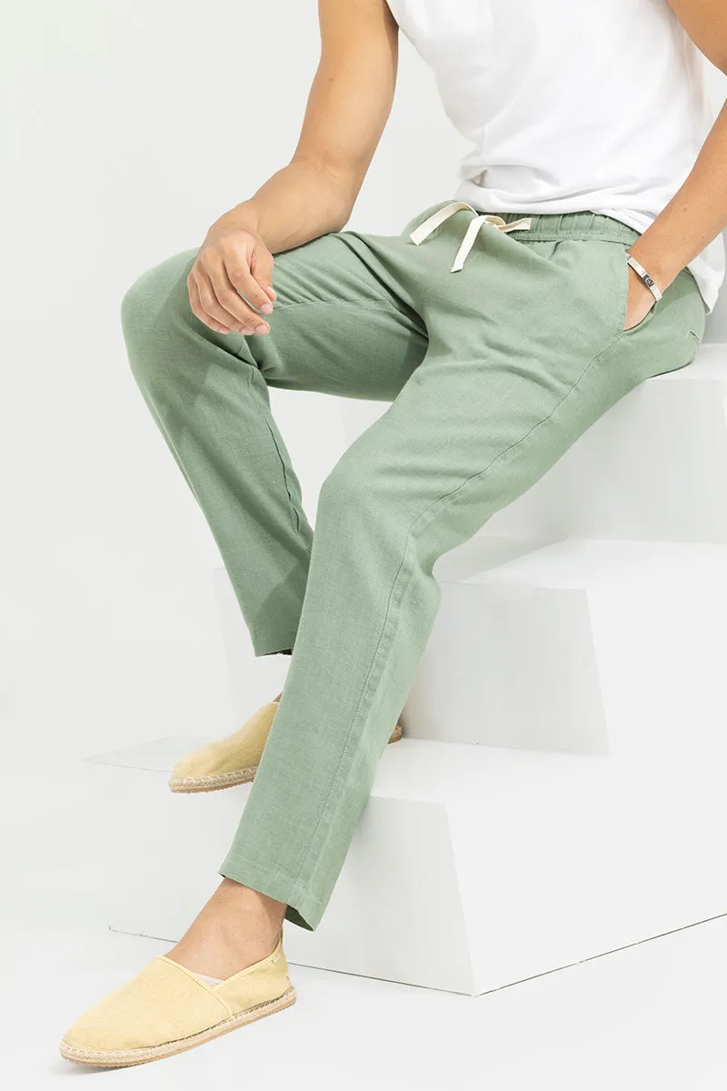 Ace Light Green Linen Pant