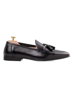 Aiden Tassel Loafer - Solid Black