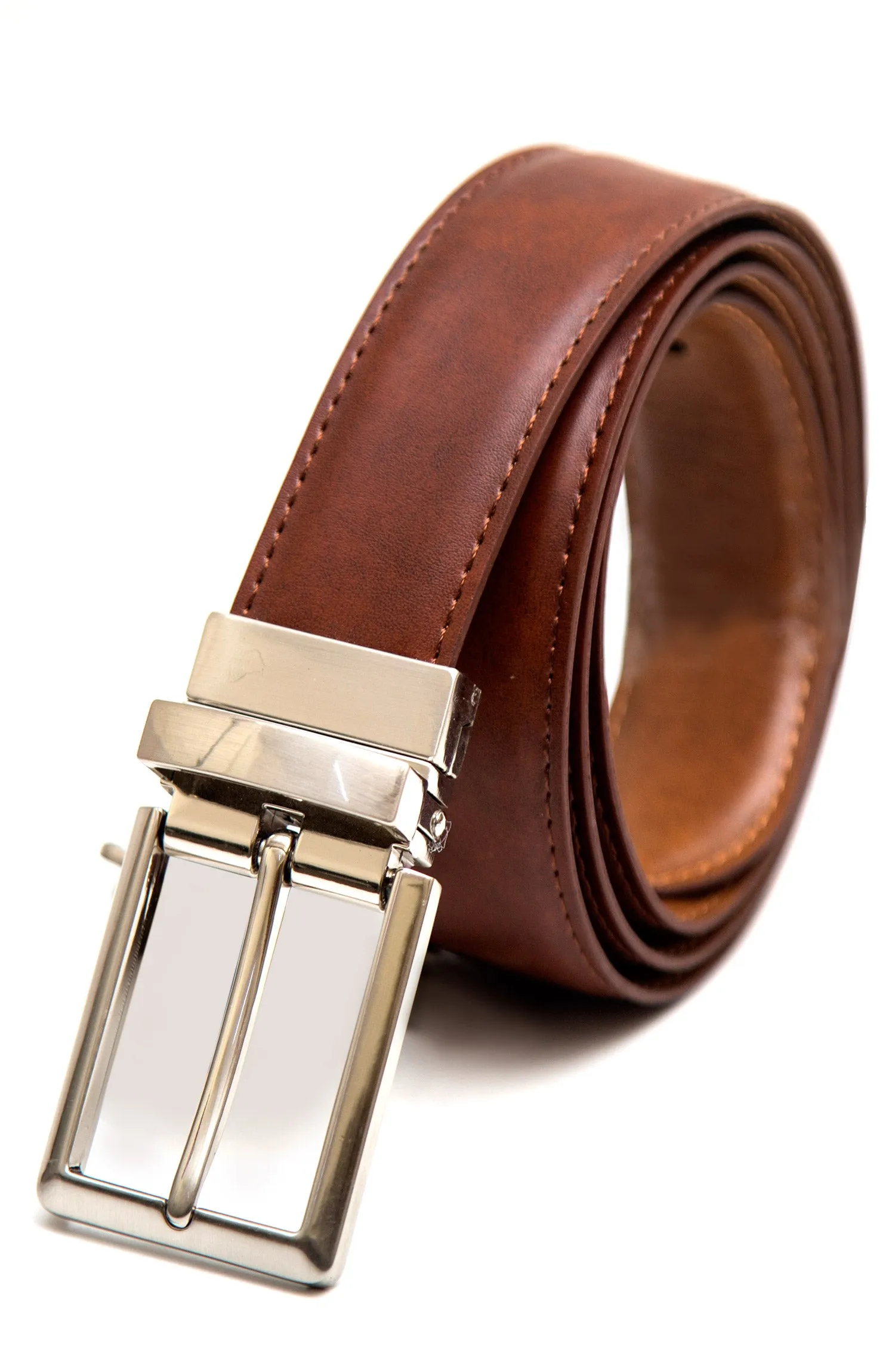 Ascot Beige Reversible Leather Belt