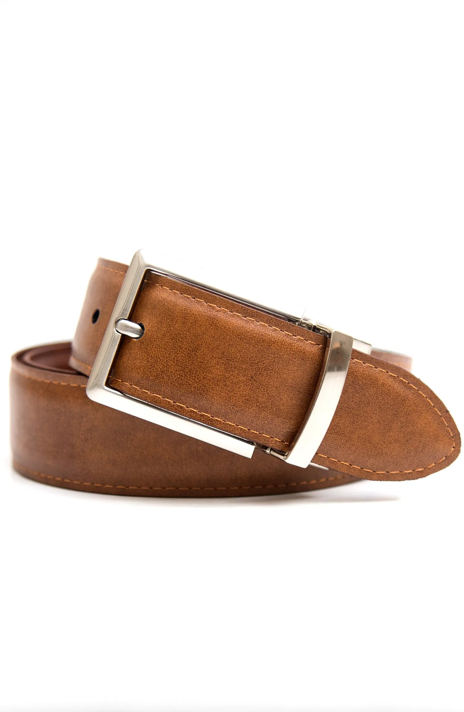 Ascot Beige Reversible Leather Belt