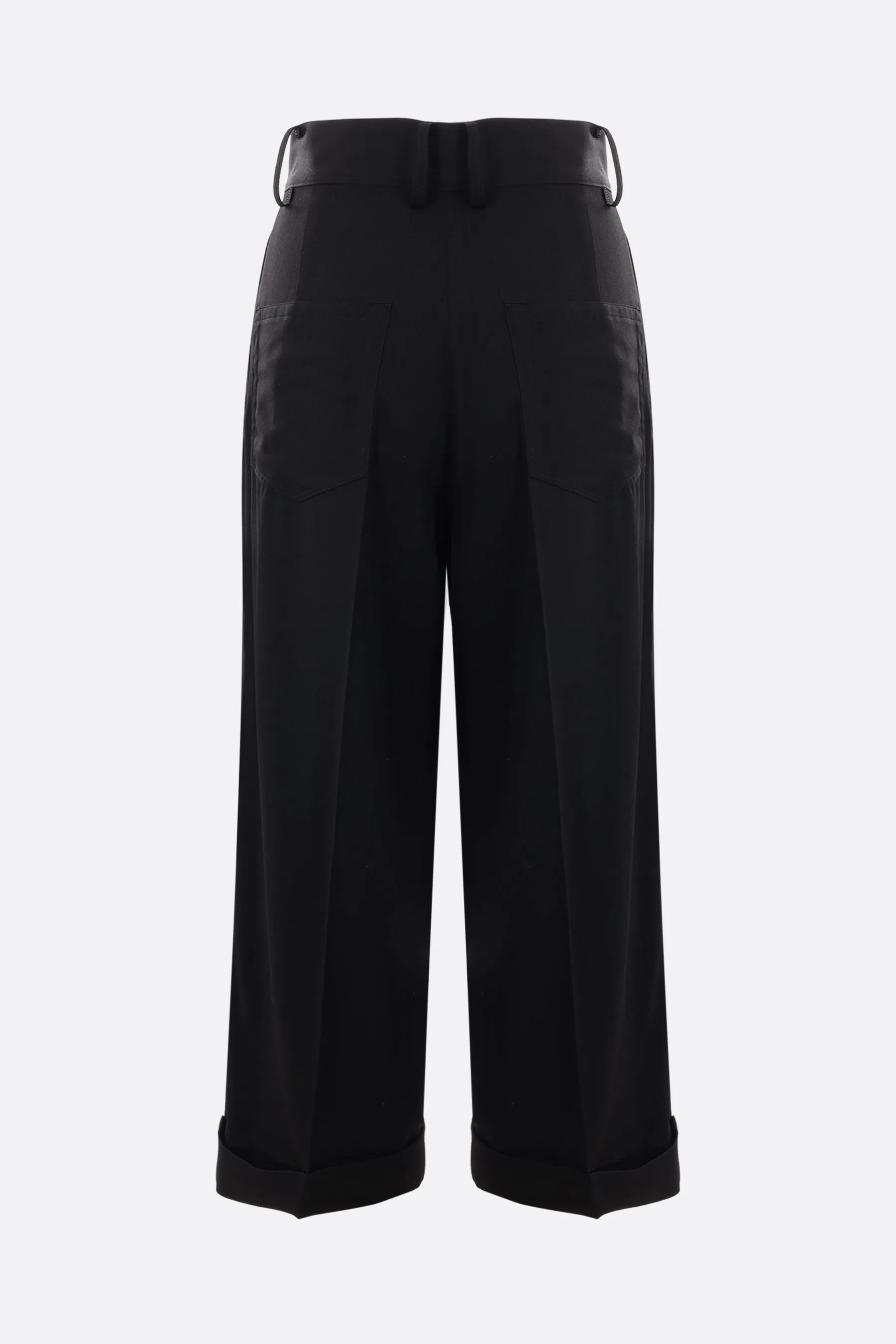 baggy-fit wool trousers