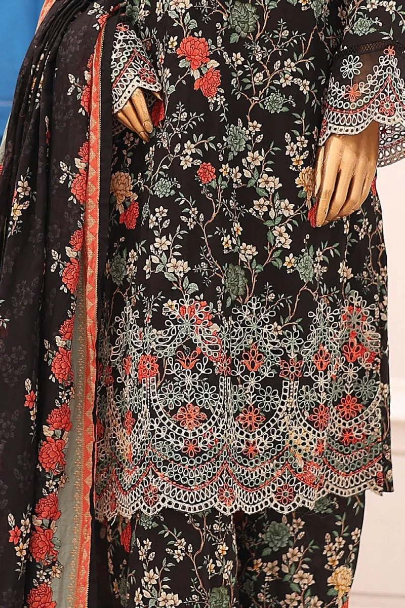 Bin Saeed Chikankari Lawn 3 Piece Suit BIN163