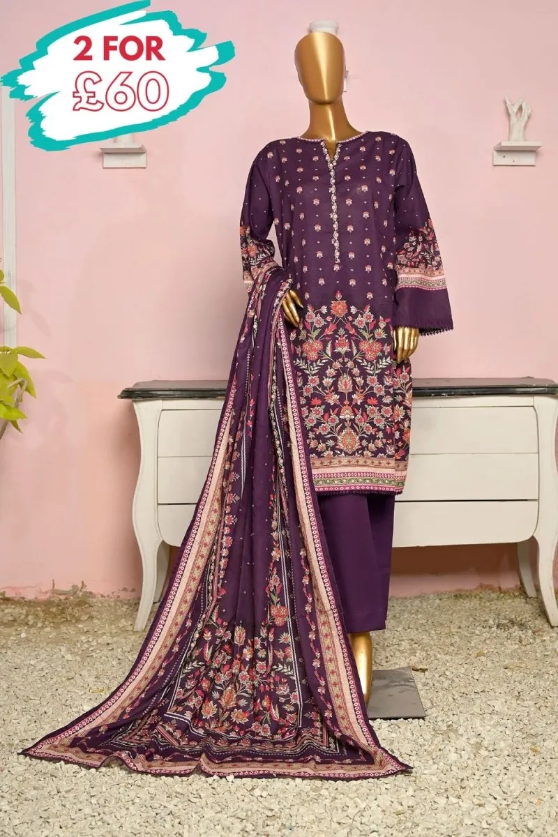 Bin Saeed Khaddar 3 Piece Suit BIN144