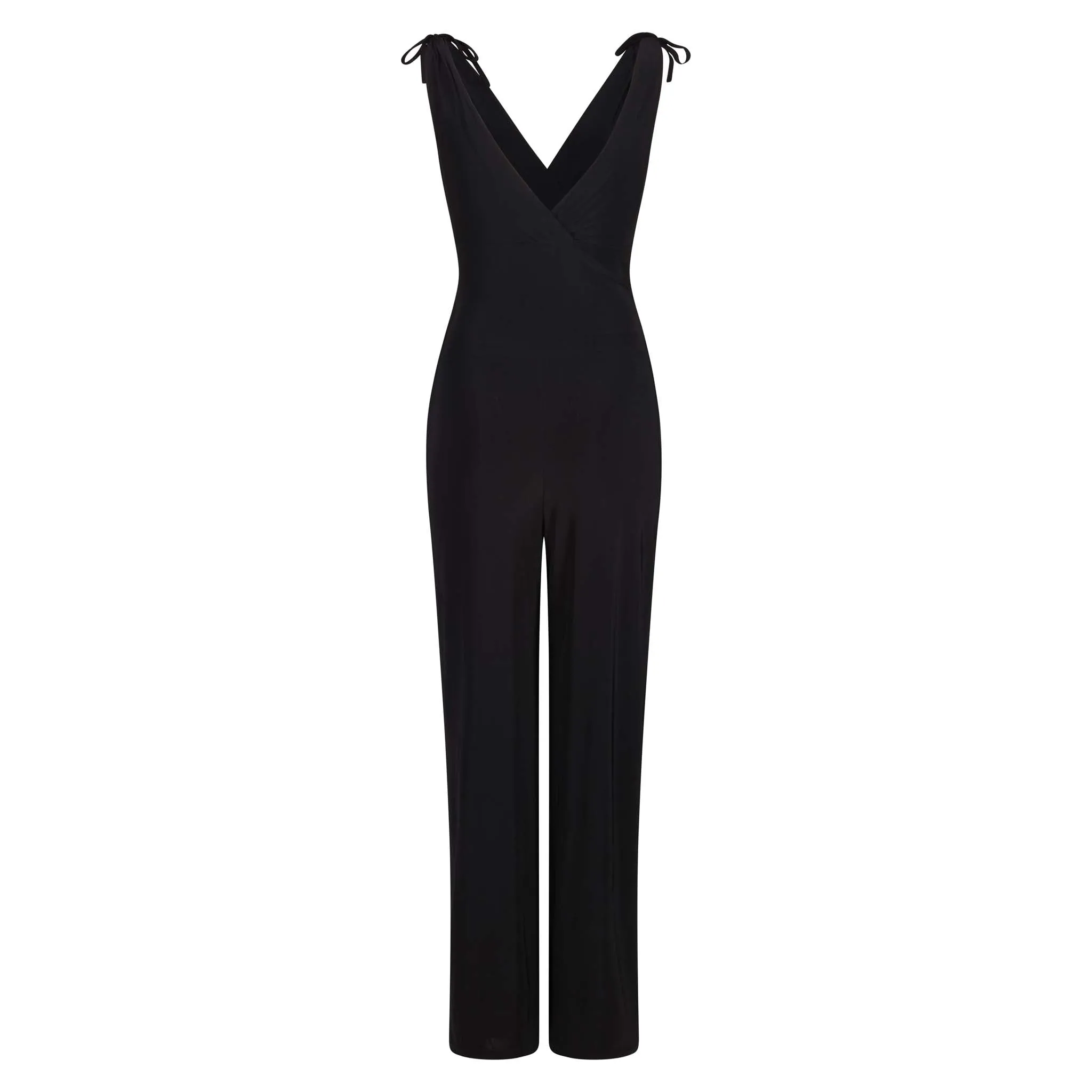 Black Soft Feel Trouser Jumpsuit