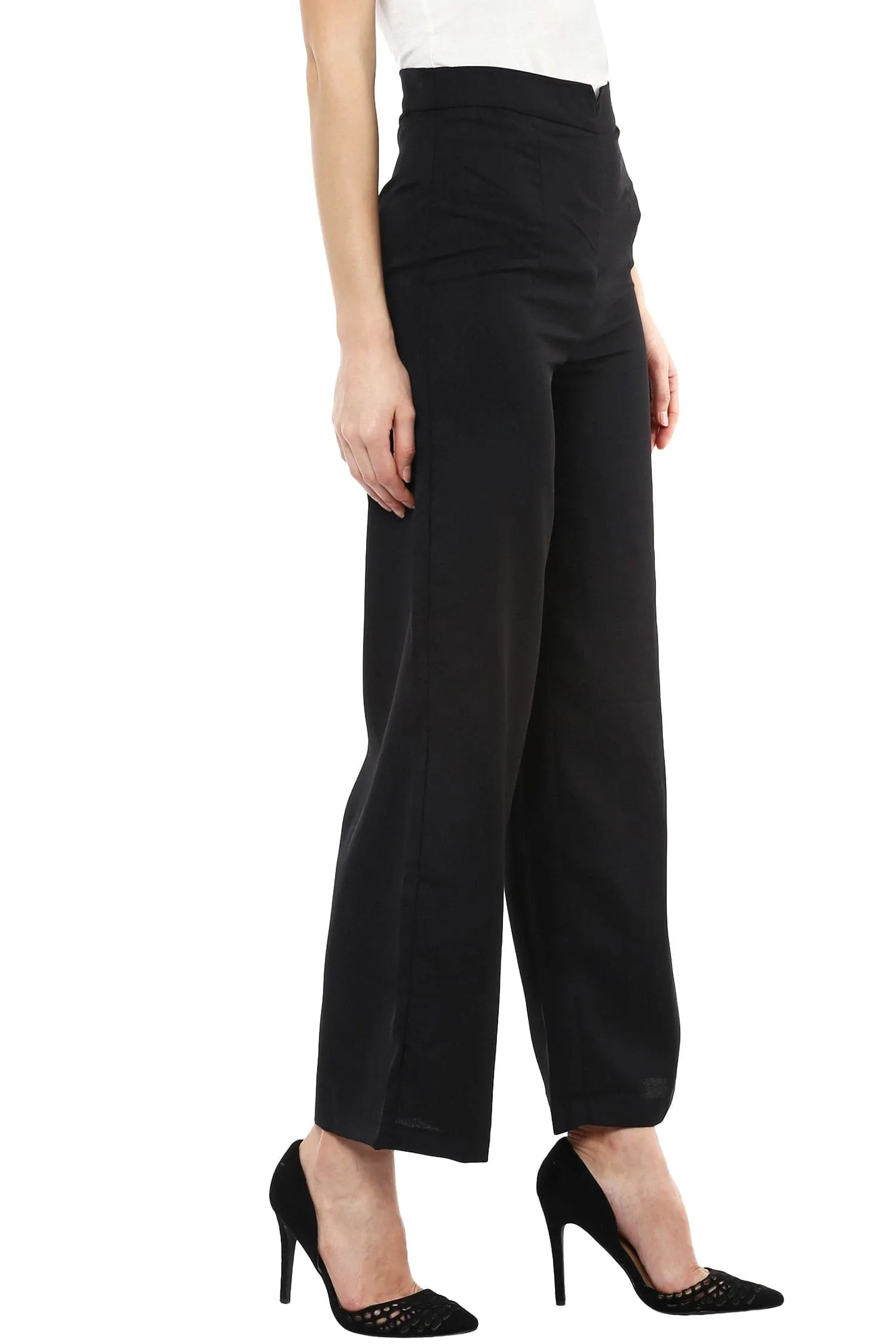 Black Wide Leg Trousers