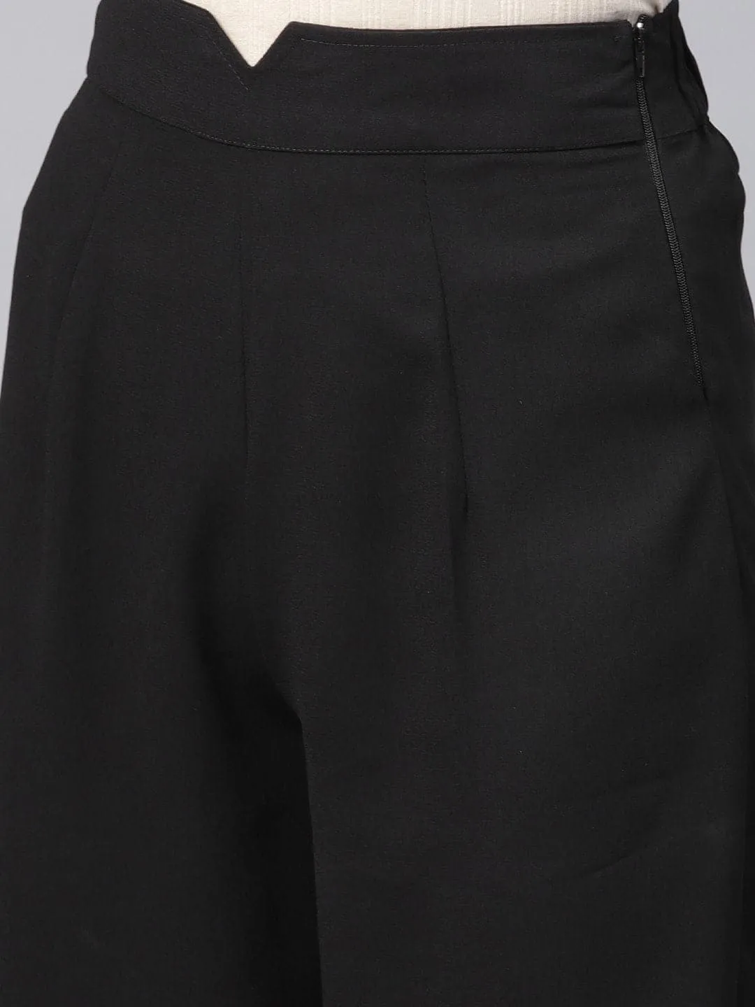 Black Wide Leg Trousers