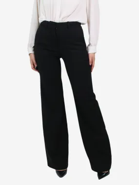 Black wool pocket trousers - size FR 36