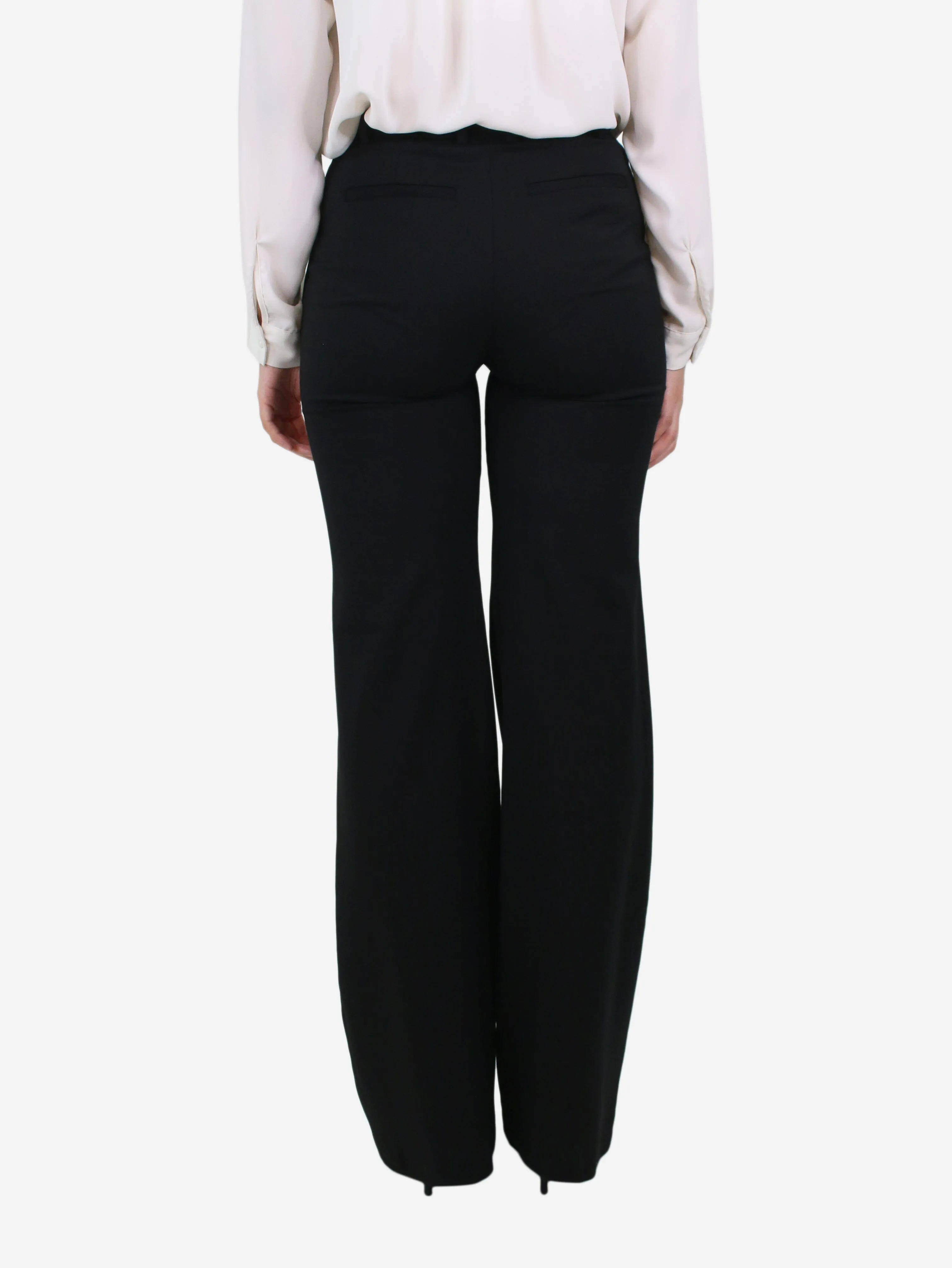 Black wool pocket trousers - size FR 36