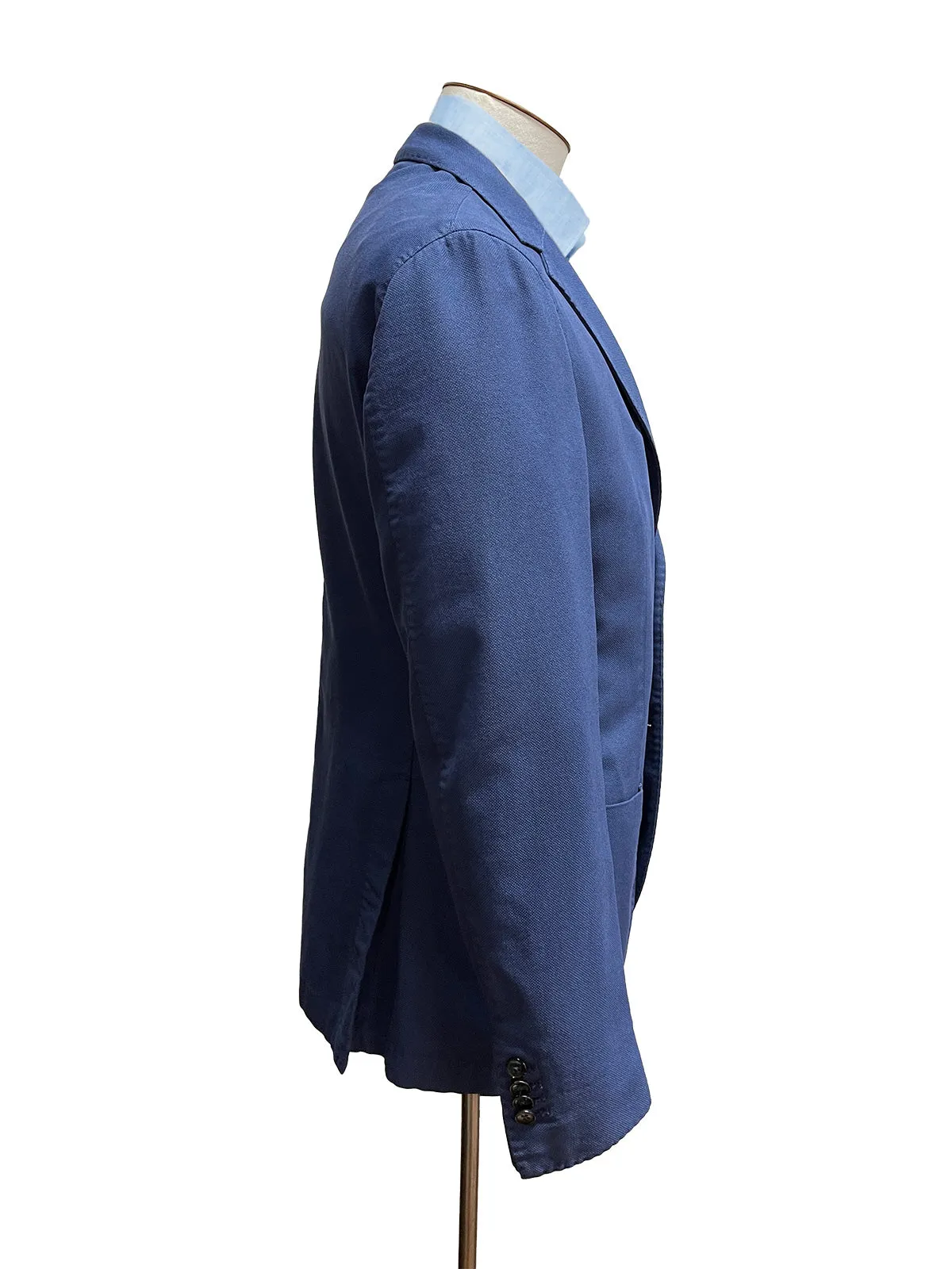 Blue Washed Cotton Blazer