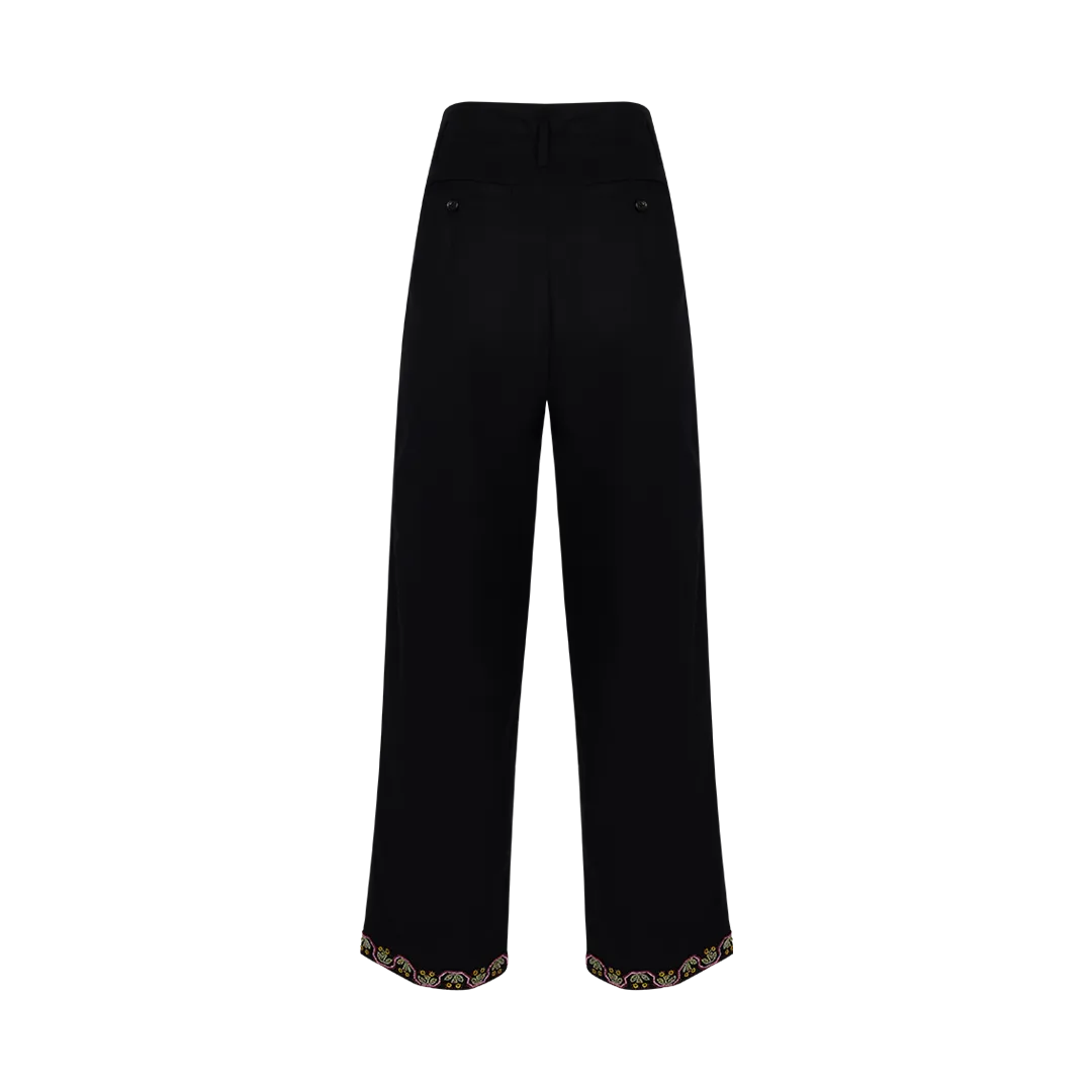 Border Garden Embellished Trousers