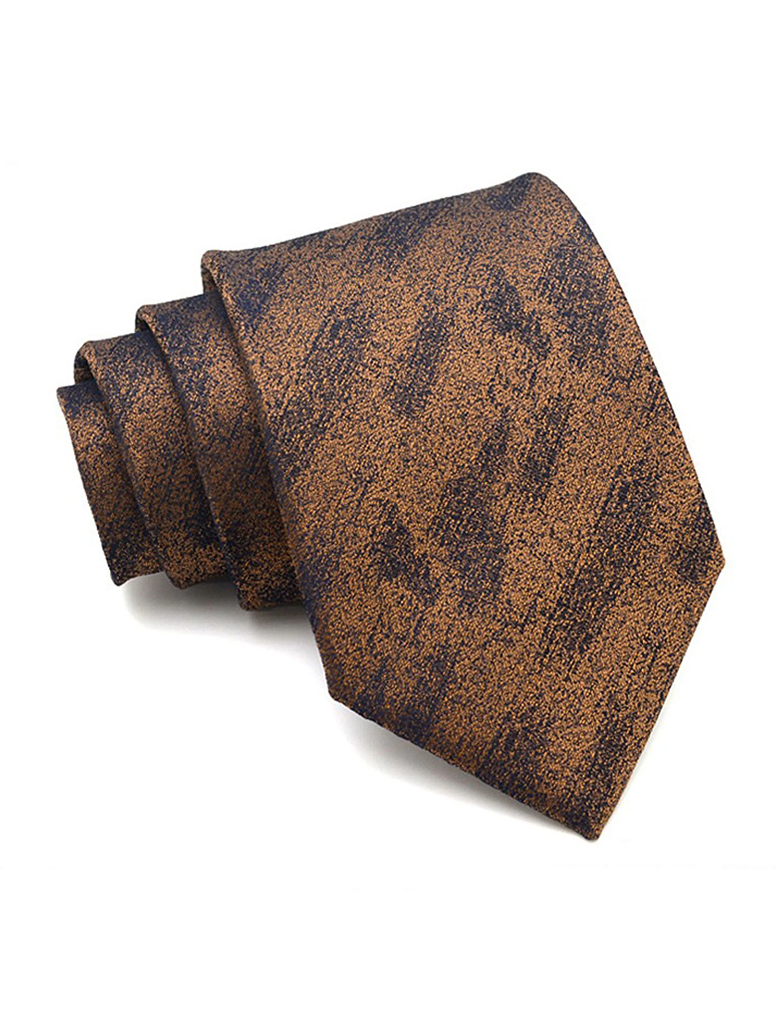 Brushed Abstract Tie - Bronze