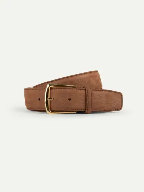 Caramel Nubuck Leather Belt