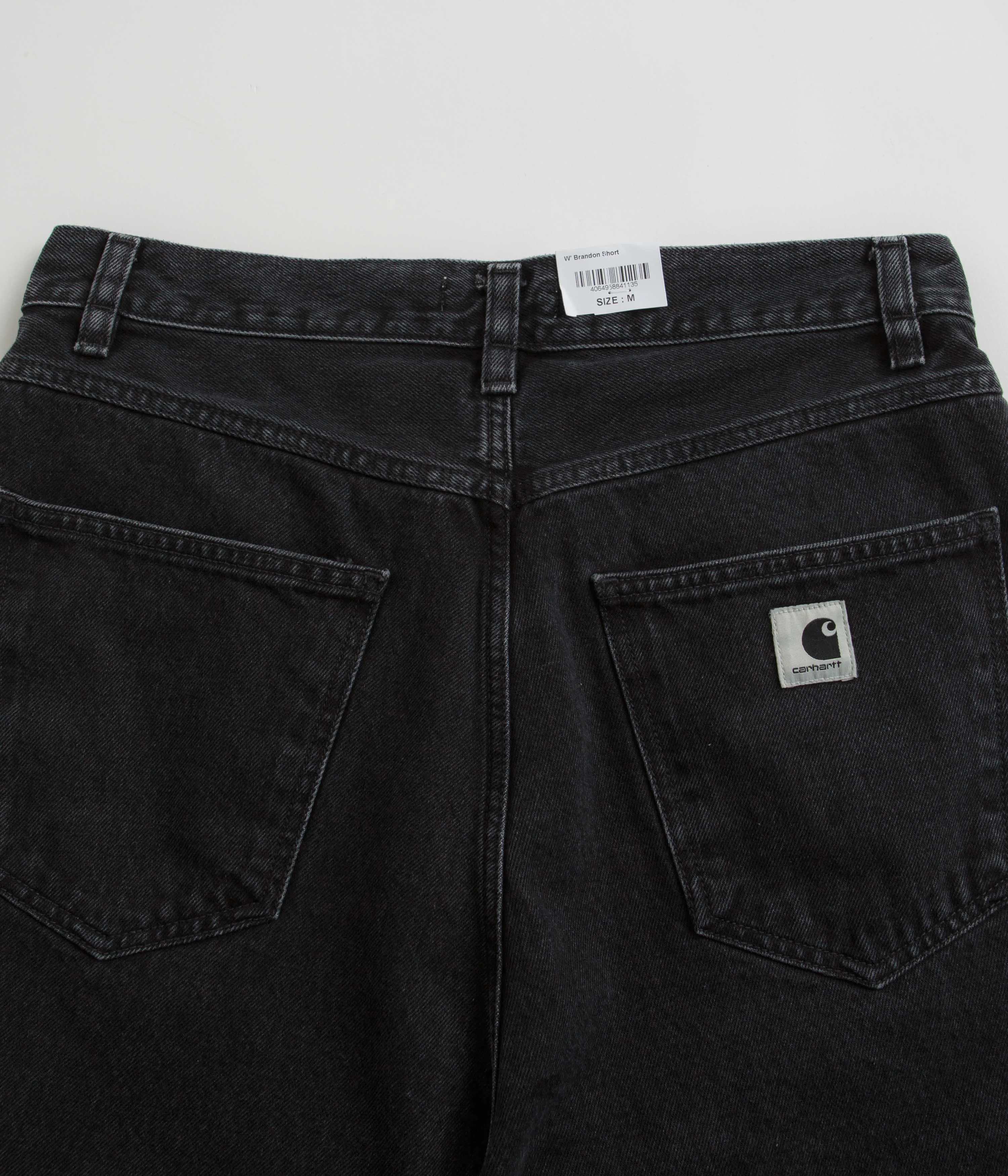 Carhartt Womens Brandon Shorts - Black Stone Washed