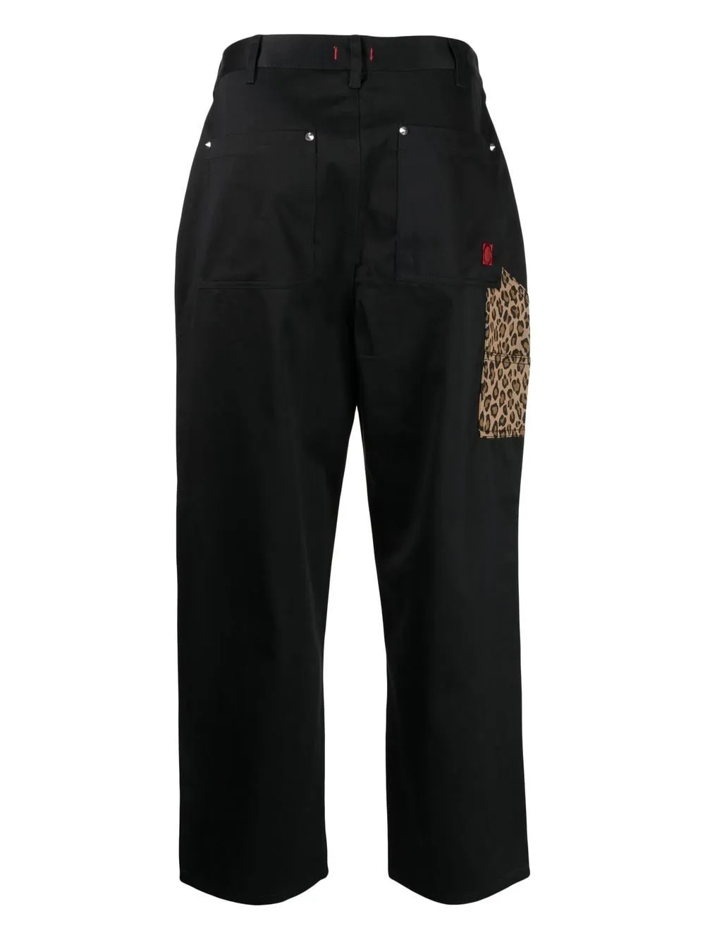 Carpenter Leopard-Print Trim Trousers