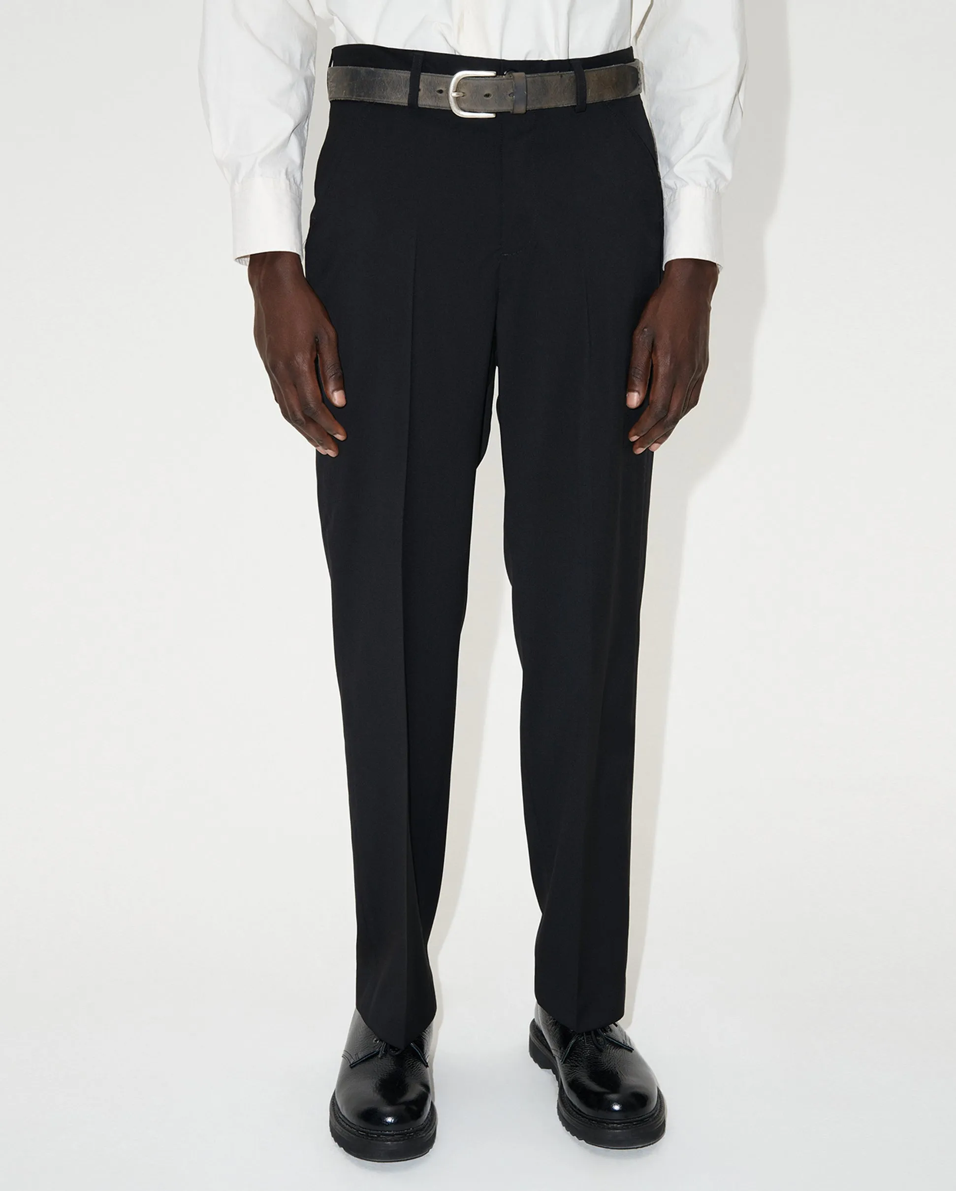 CHINO 22 / BLACK WORSTED WOOL