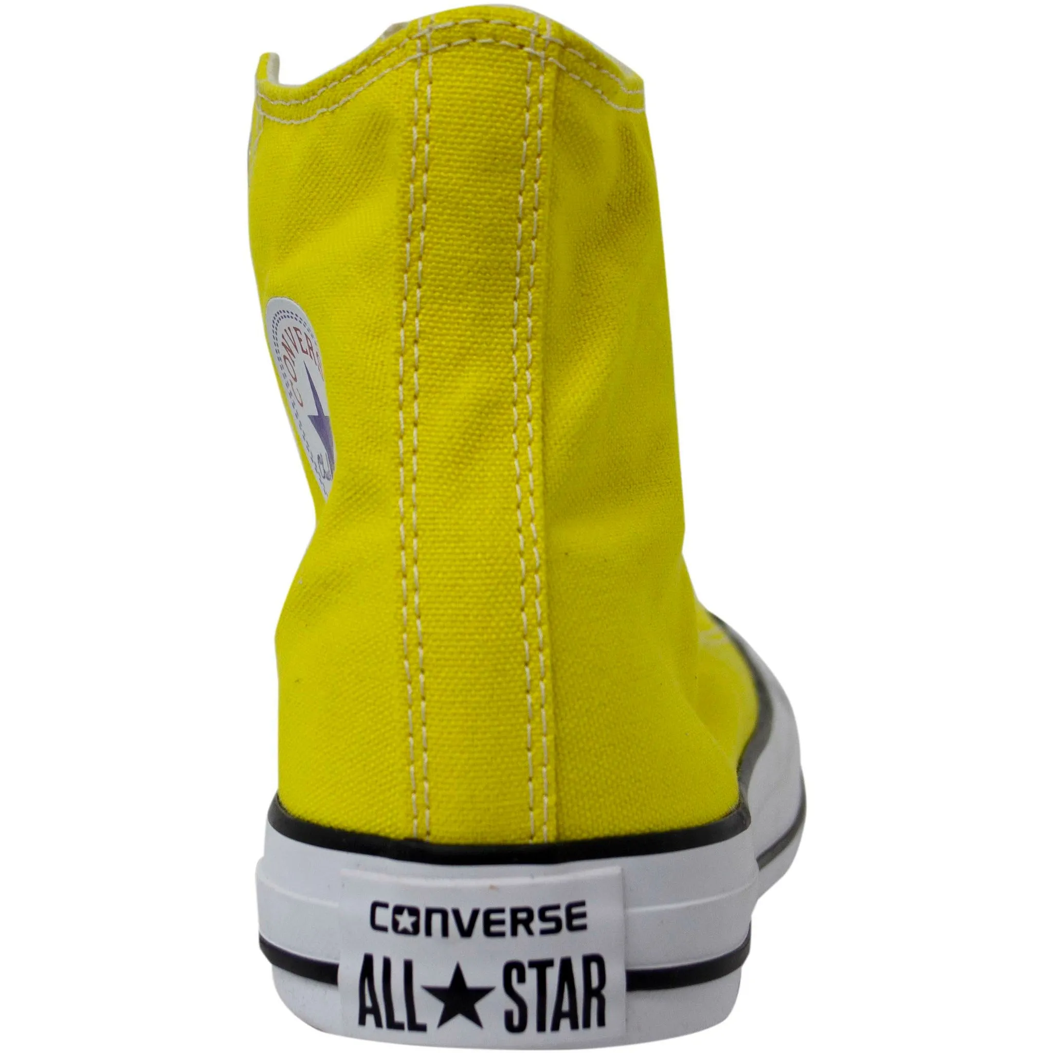 Converse Chuck Taylor Yellow Canvas Hi Top Lace Up Trainers 147125C