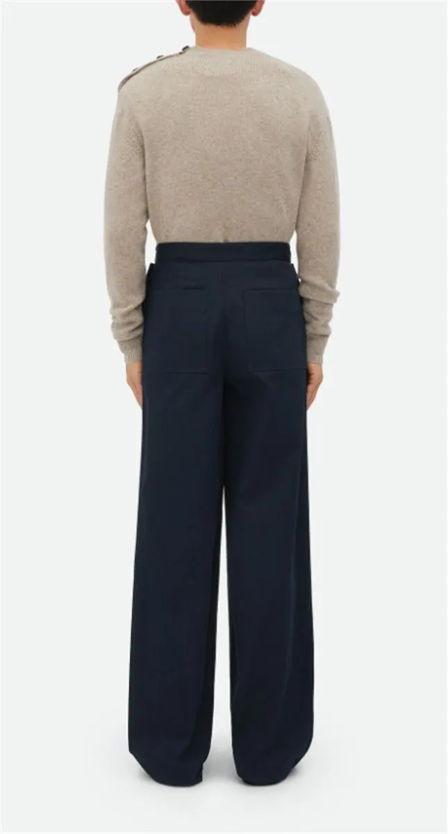 COTTON TWILL TROUSERS