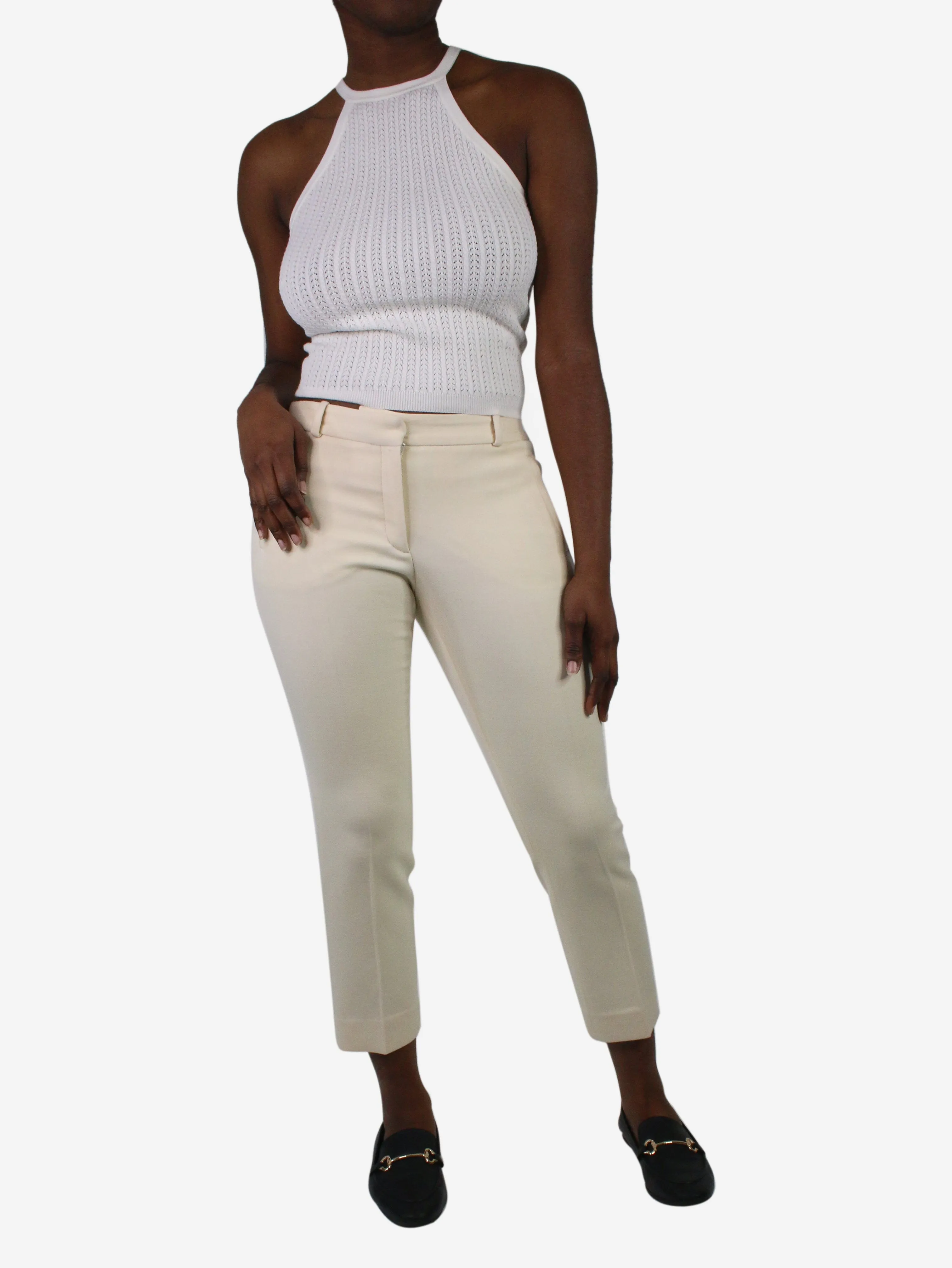 Cream trousers - size FR 38