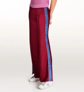 Cressida red lurex trousers