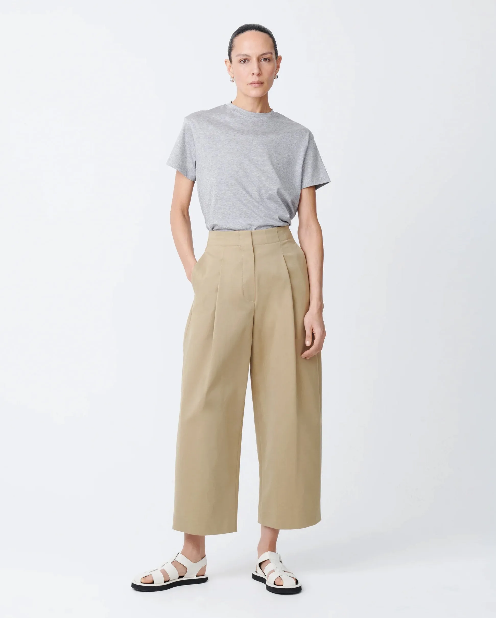 DORDONI VOLUME PANT / TAN