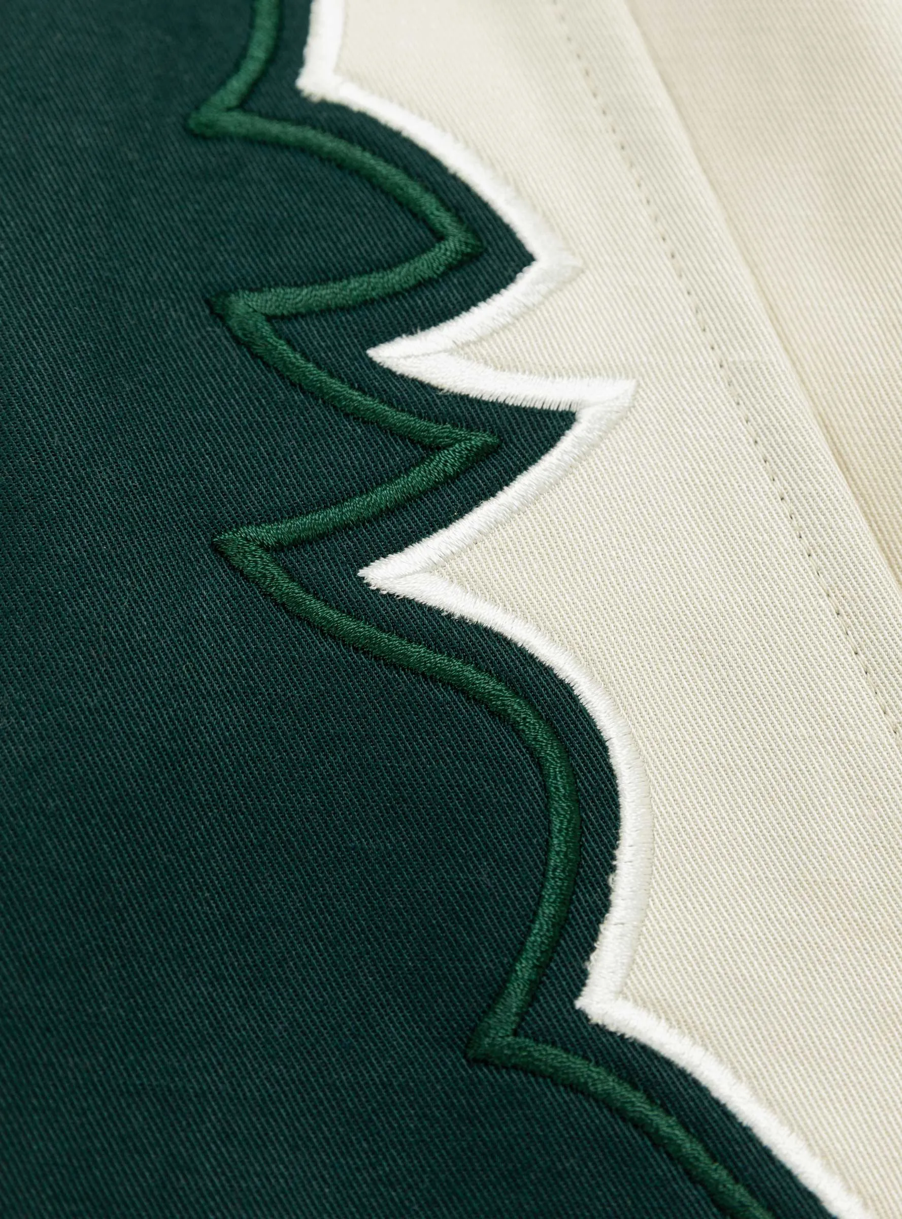 Embroidered Western Trousers Green