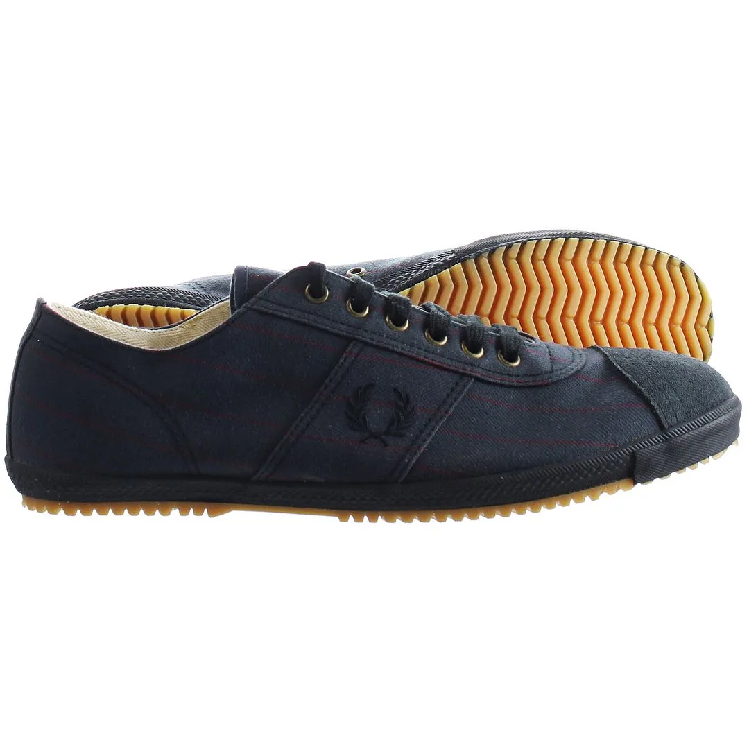 Fred Perry Low Mens Navy Plimsolls