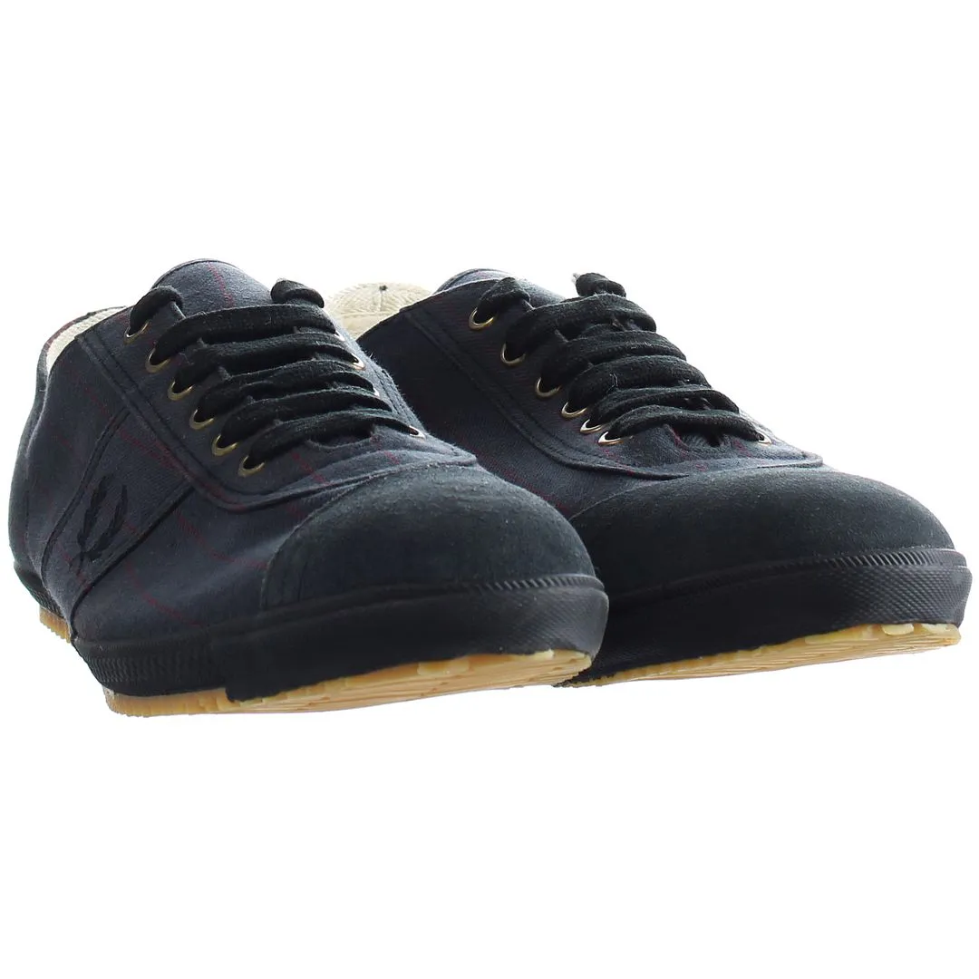 Fred Perry Low Mens Navy Plimsolls