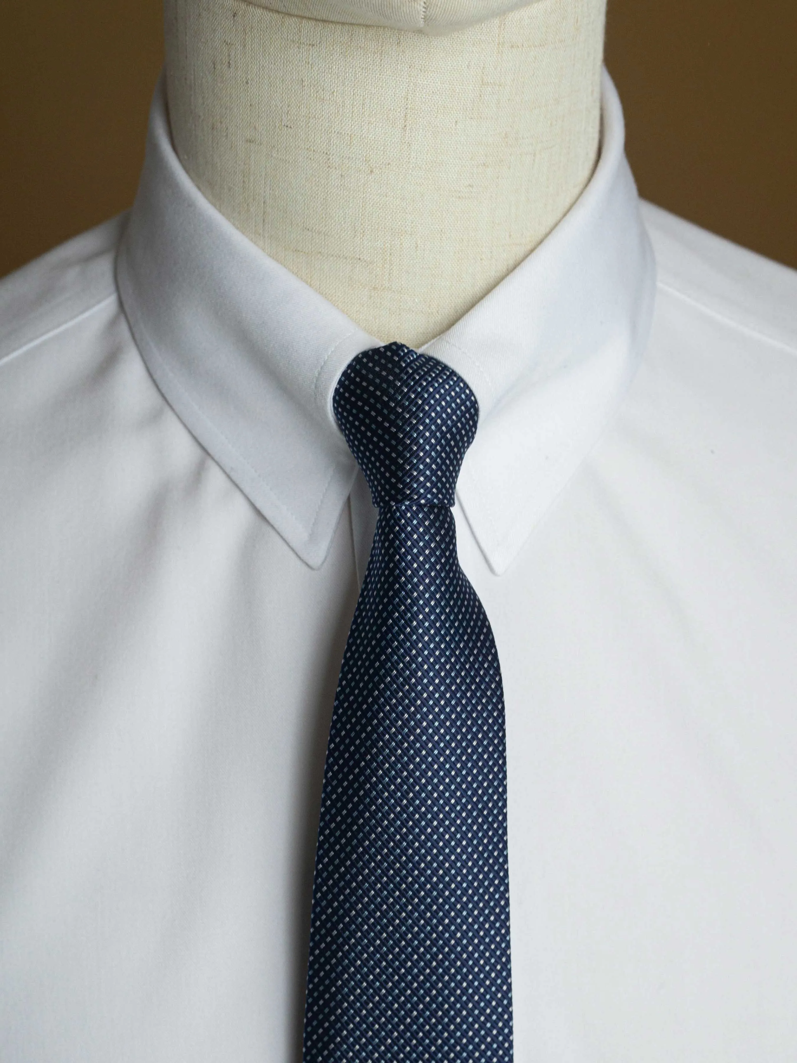 Geometric Stitch Tie - Navy Blue