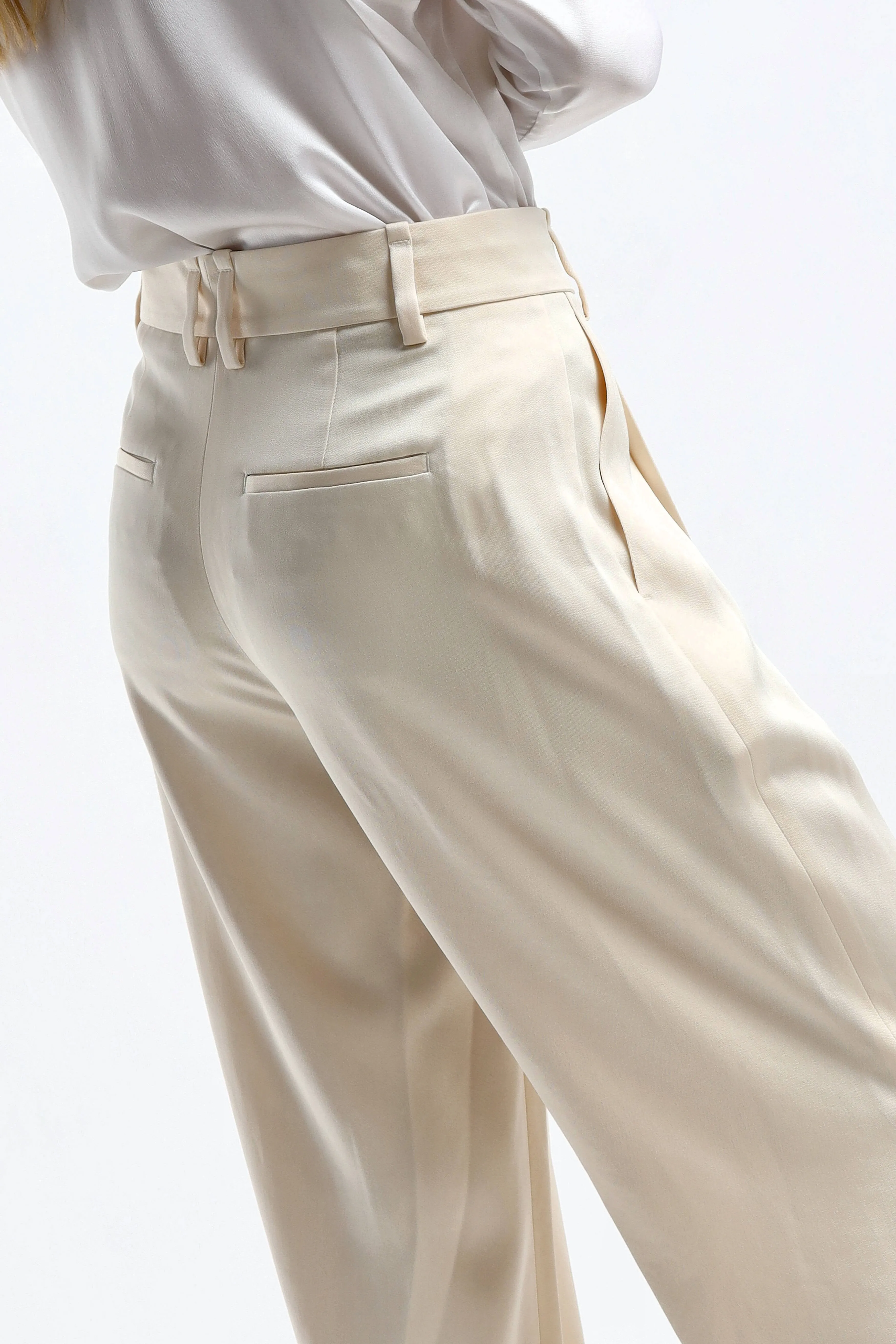 Hose Wide Leg in Enoki