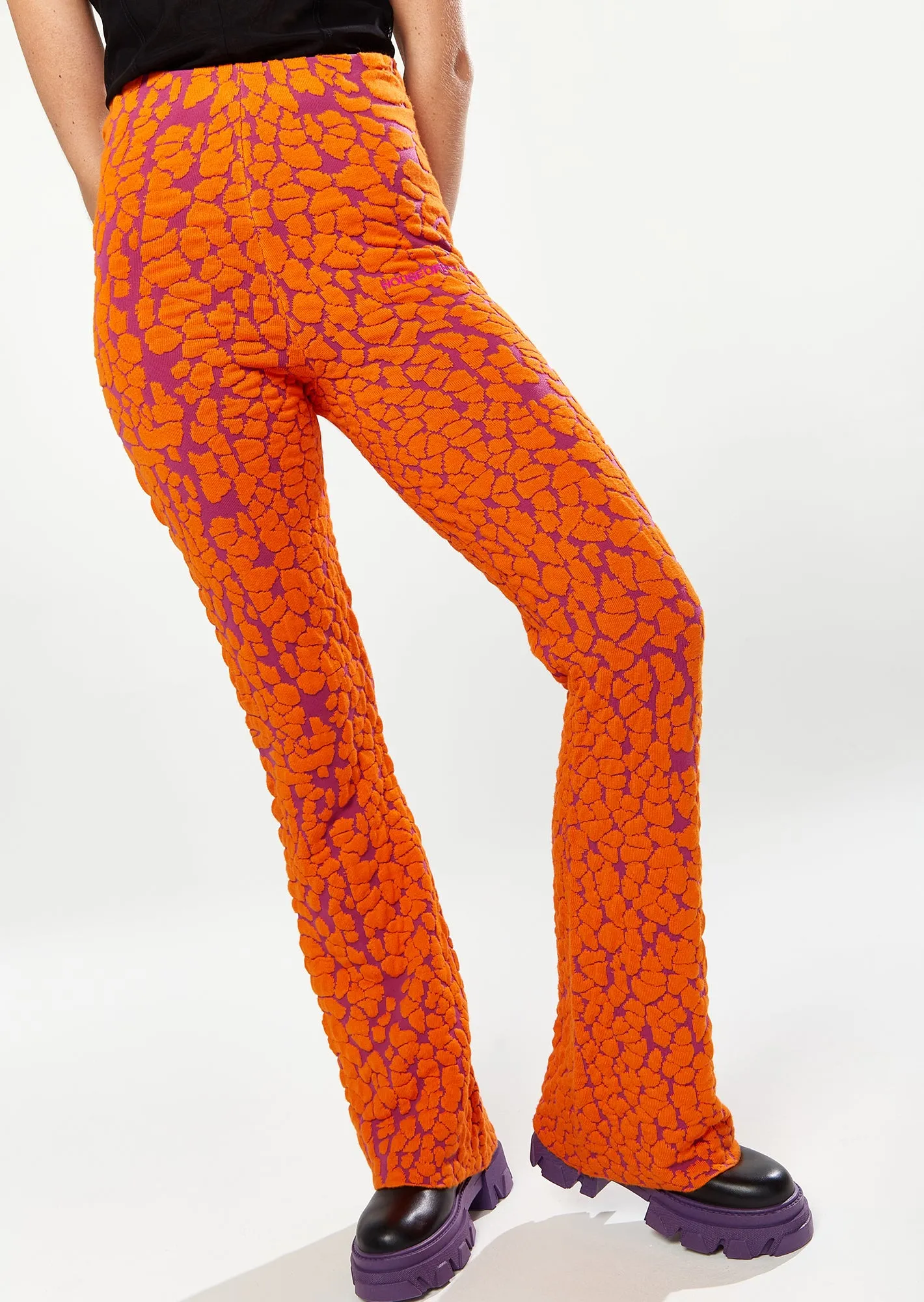 House Of Holland Duo Trouser In Orange