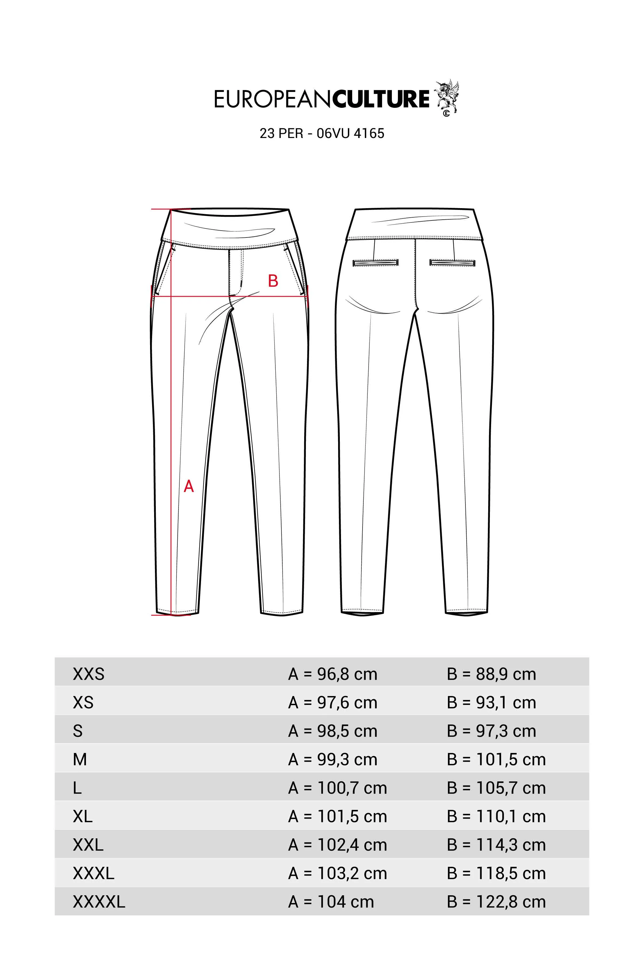 Jeans Chino with Elasticated Waist 06VU 4165