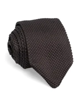 Knit Tie - Coffee