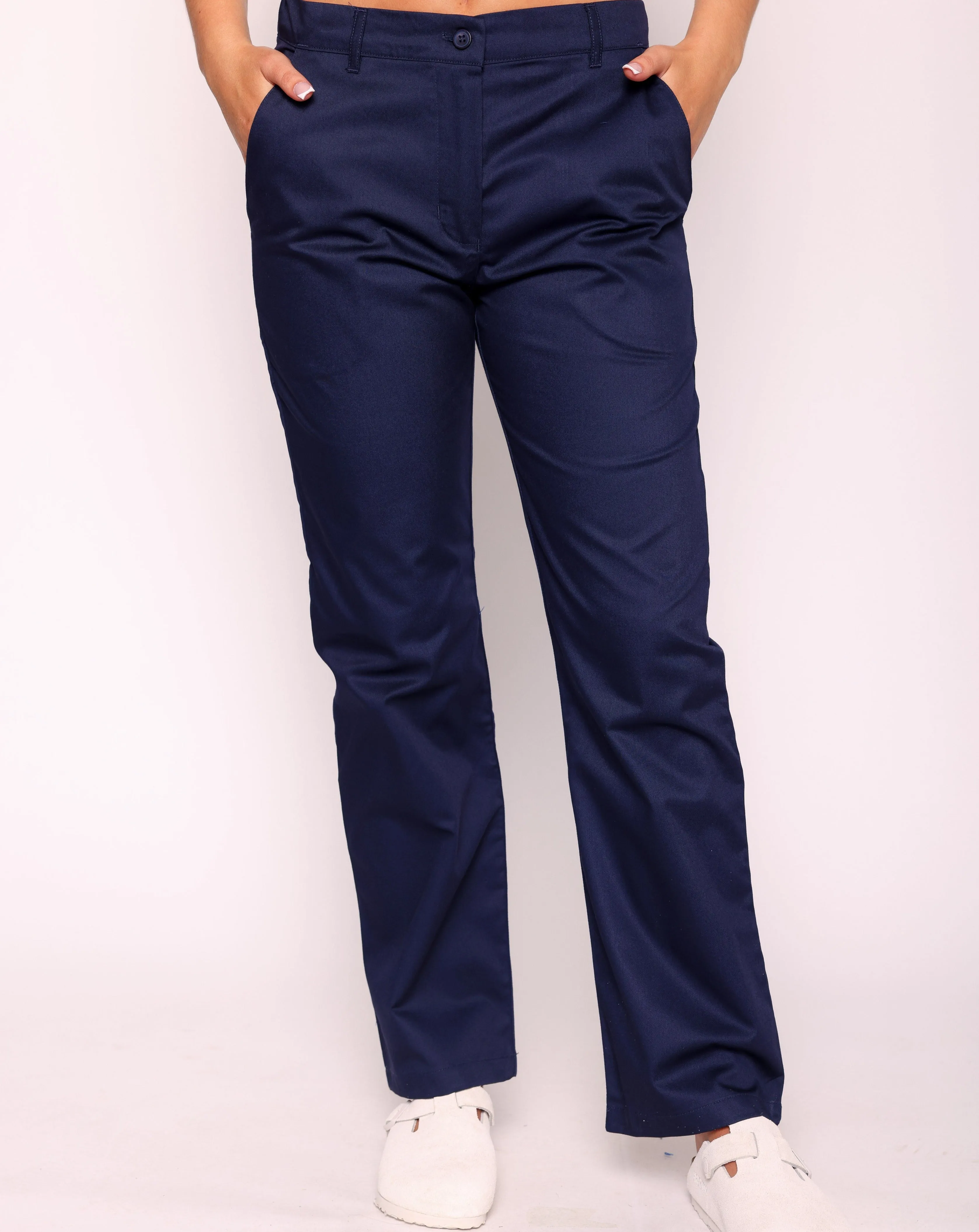 Ladies Side Elasticated Trousers