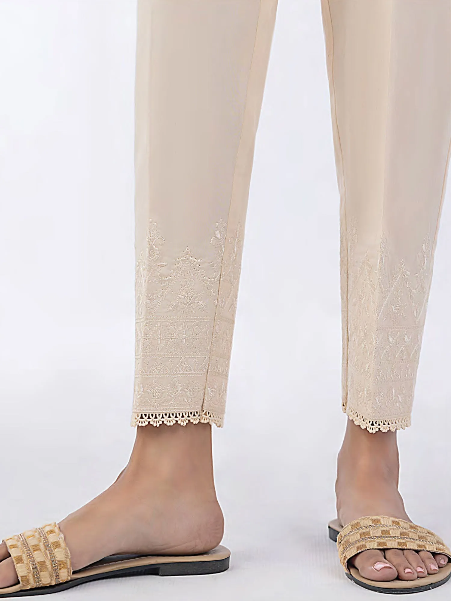 Lakhany Beige Cambric Trouser (3277-BGE)