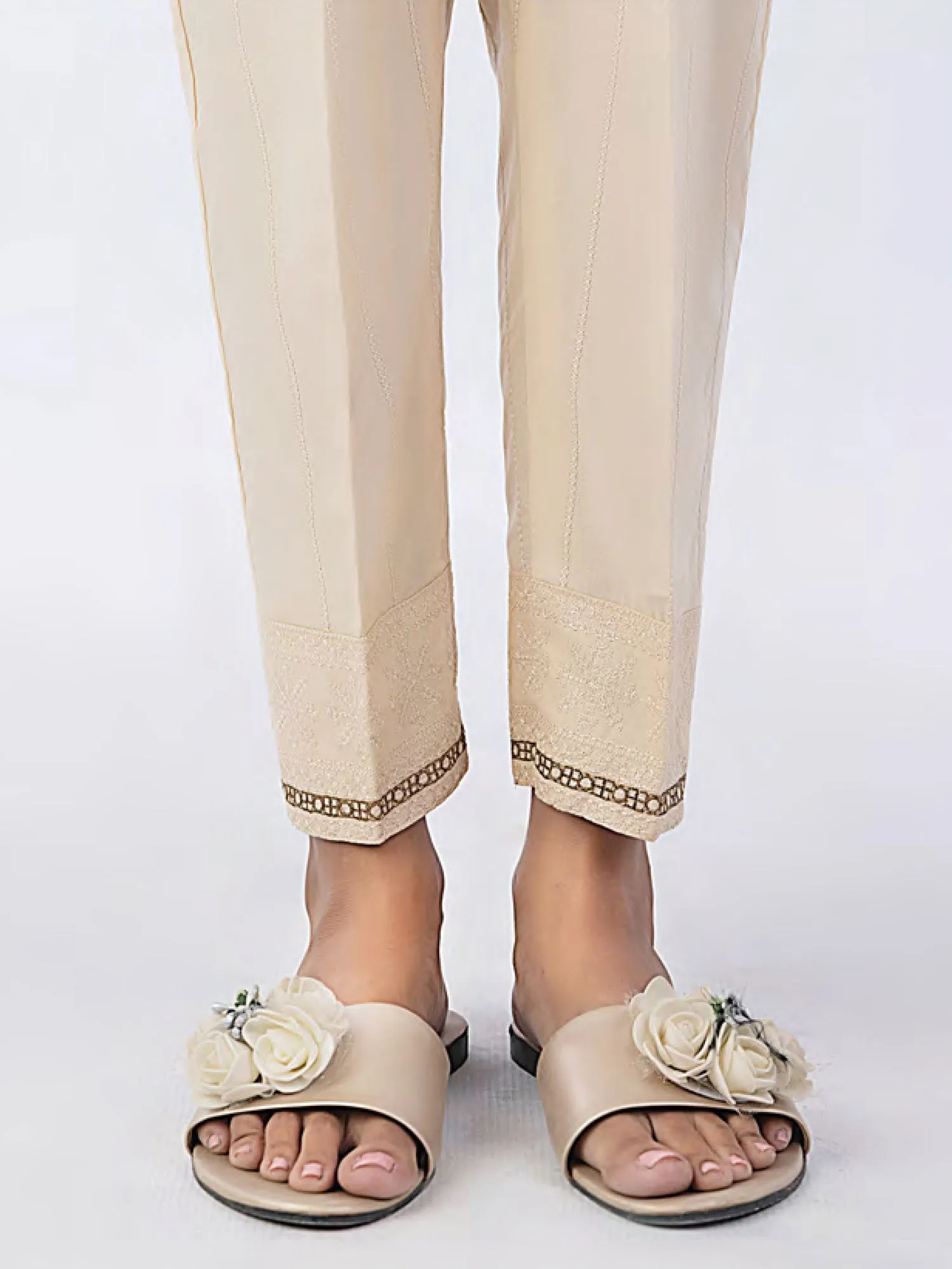 Lakhany Beige Cambric Trouser (3281-BGE)