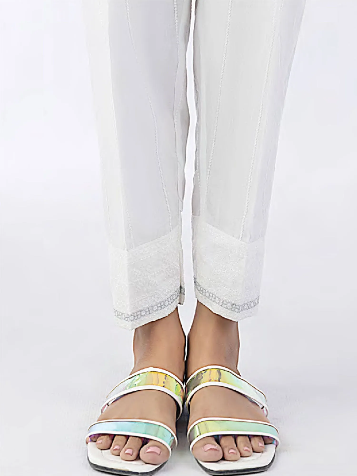 Lakhany White Cambric Trouser (3281-WHT)