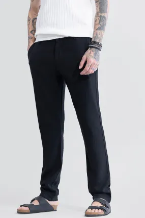 LinenLoom Black Trouser