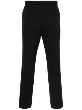 LOGO-EMBROIDERED WOOL TROUSERS