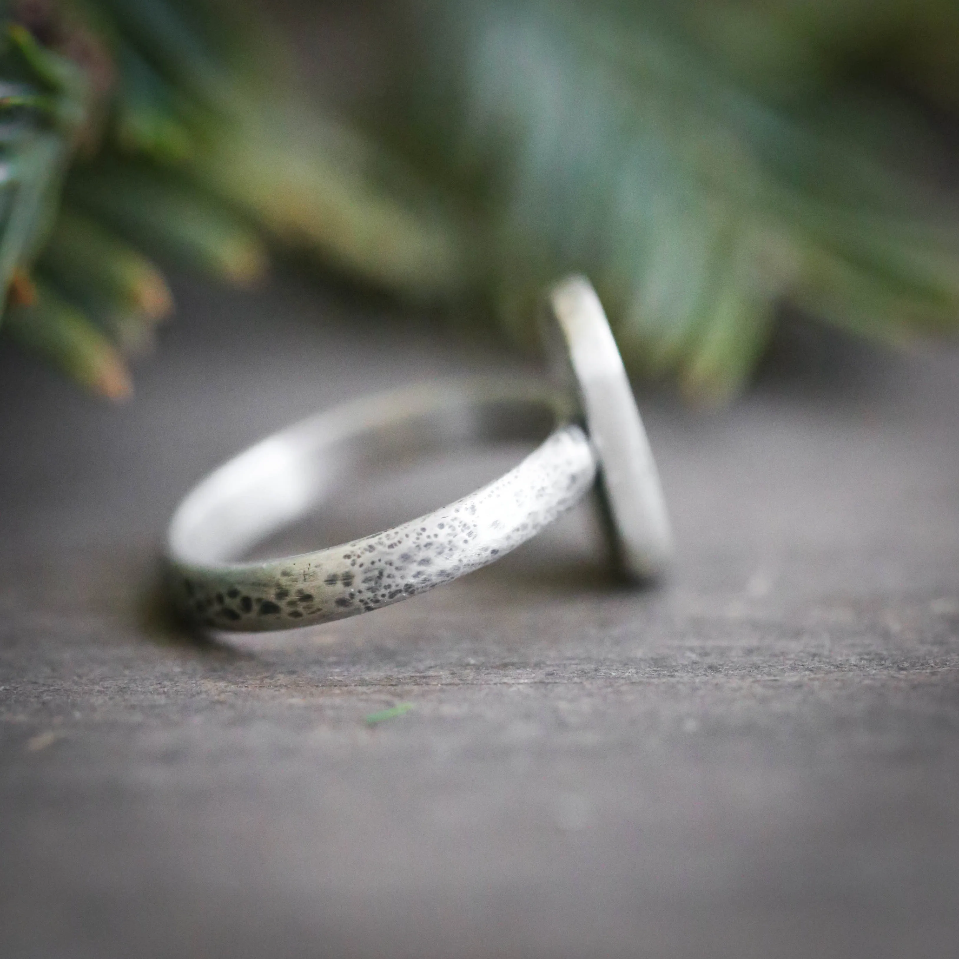 Lone Pine Sterling Silver Size 7.5 Ring