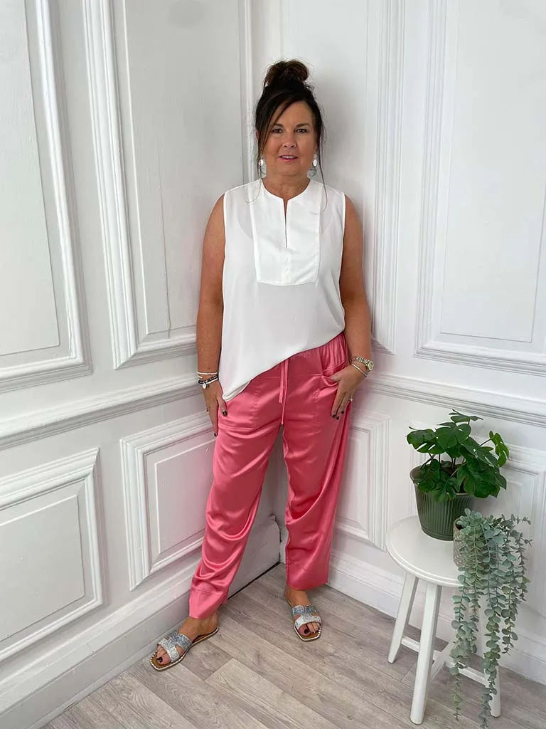 Malissa J 7/8 Fisherman Trousers - Coral