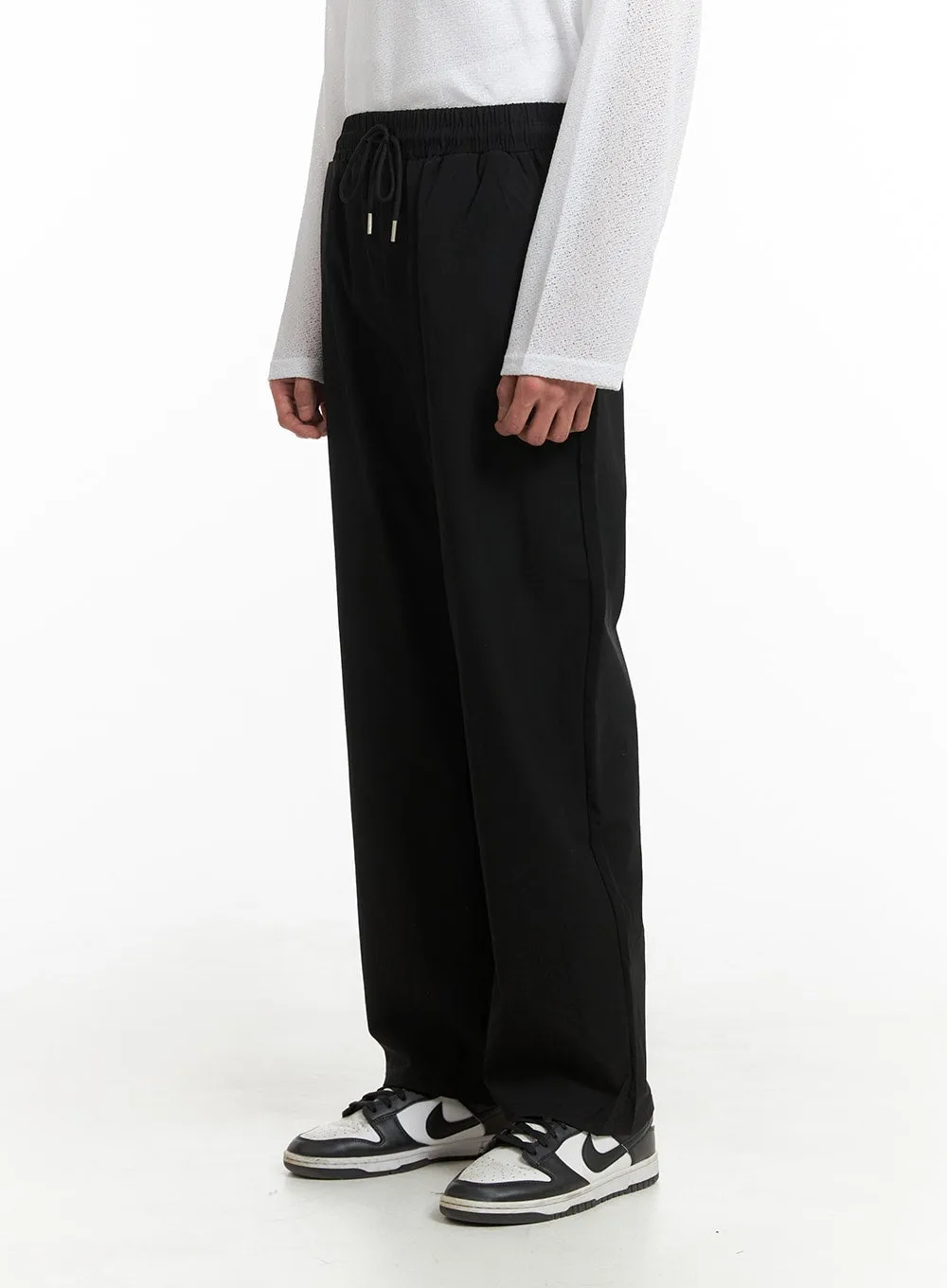 Men's Simple Wide Leg Trousers IA401