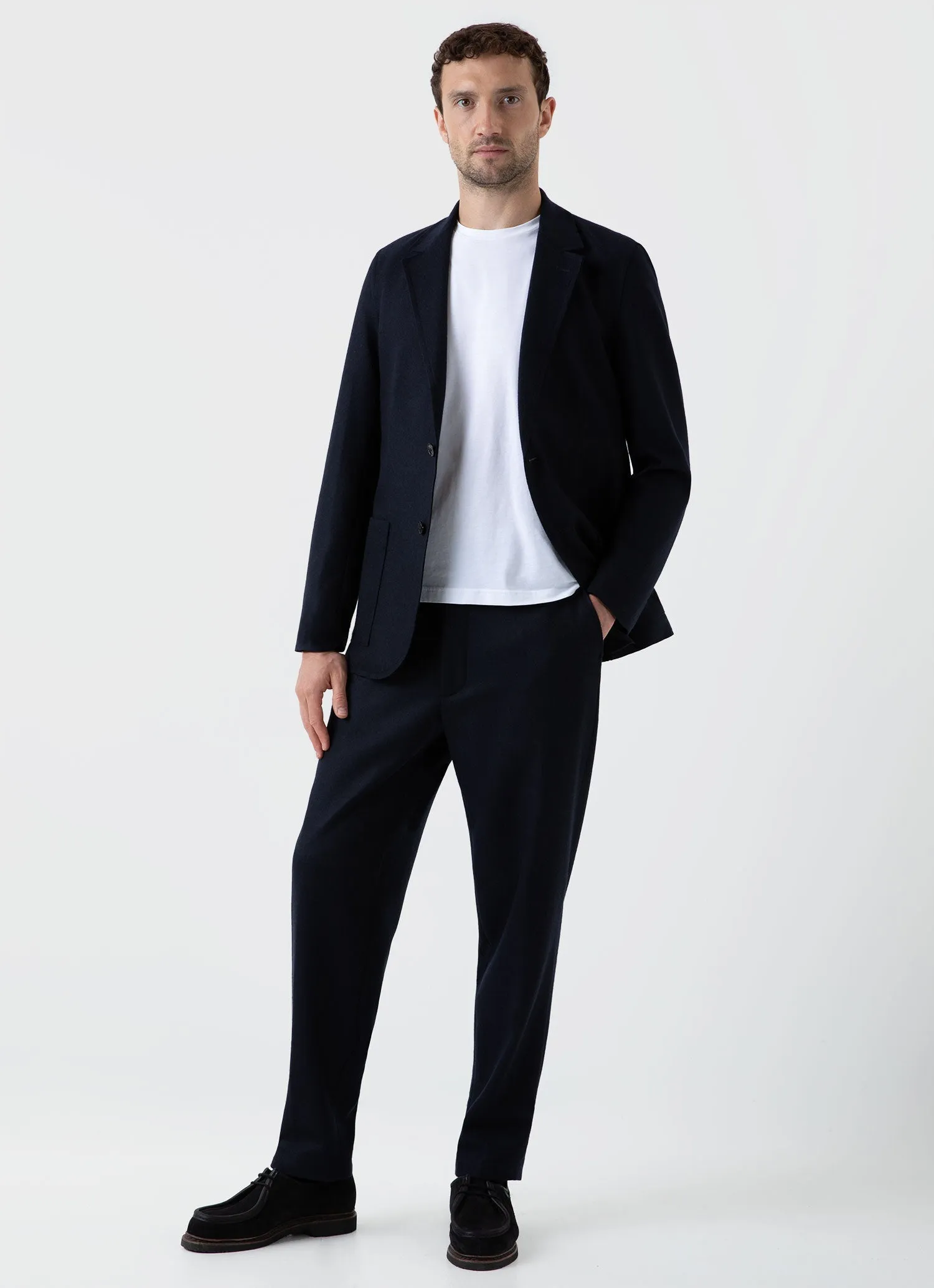 Men's Sunspel x Casely-Hayford Two-Piece Suit in Navy