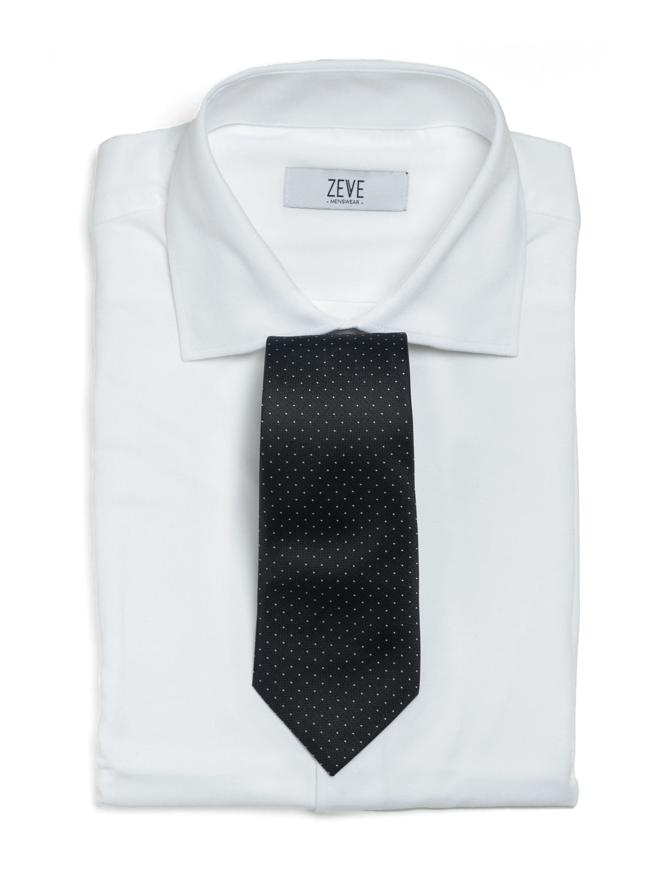 Mini Polka Dot Tie - Black