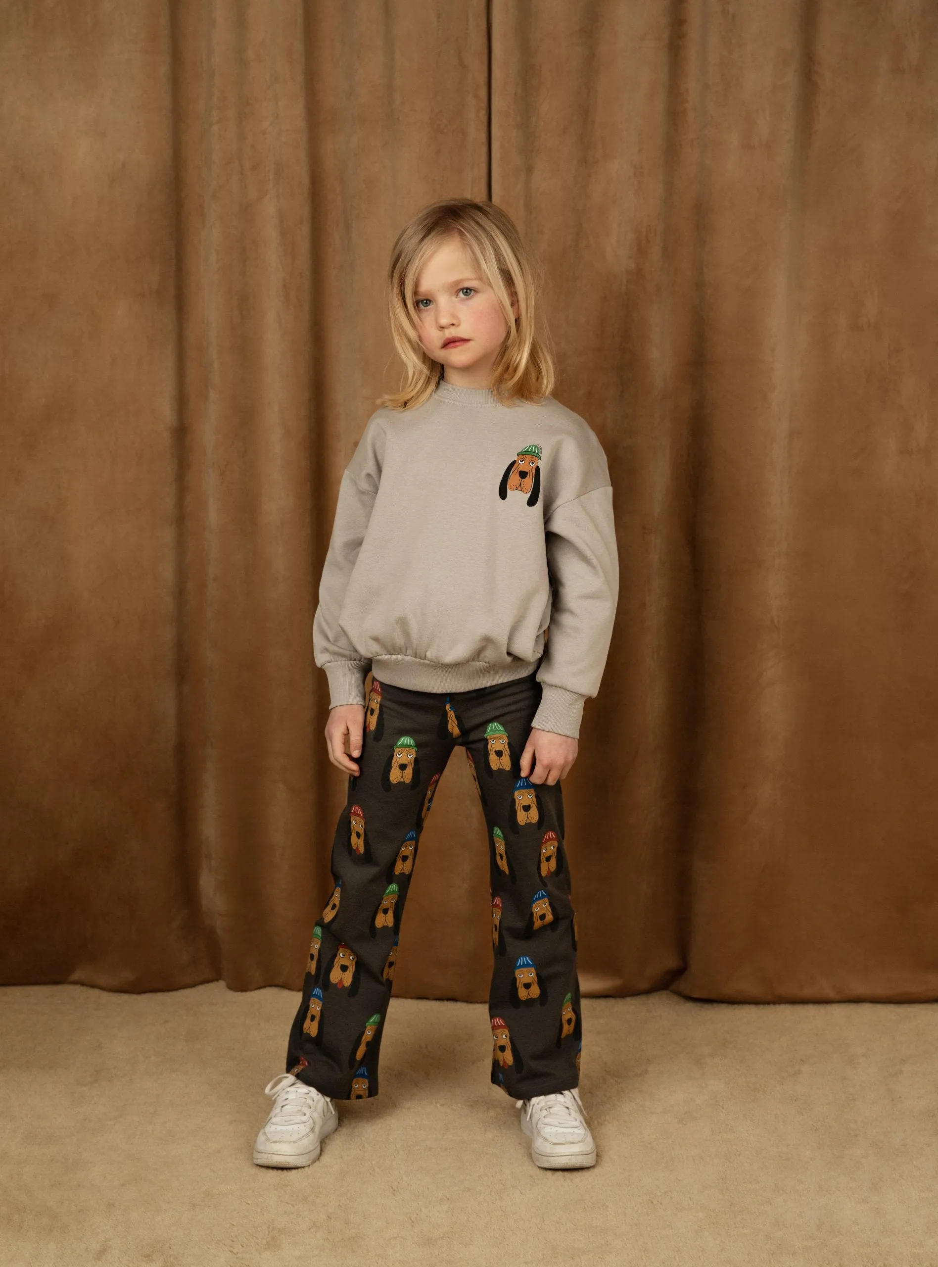 Mini Rodini | Bloodhound aop flared trousers